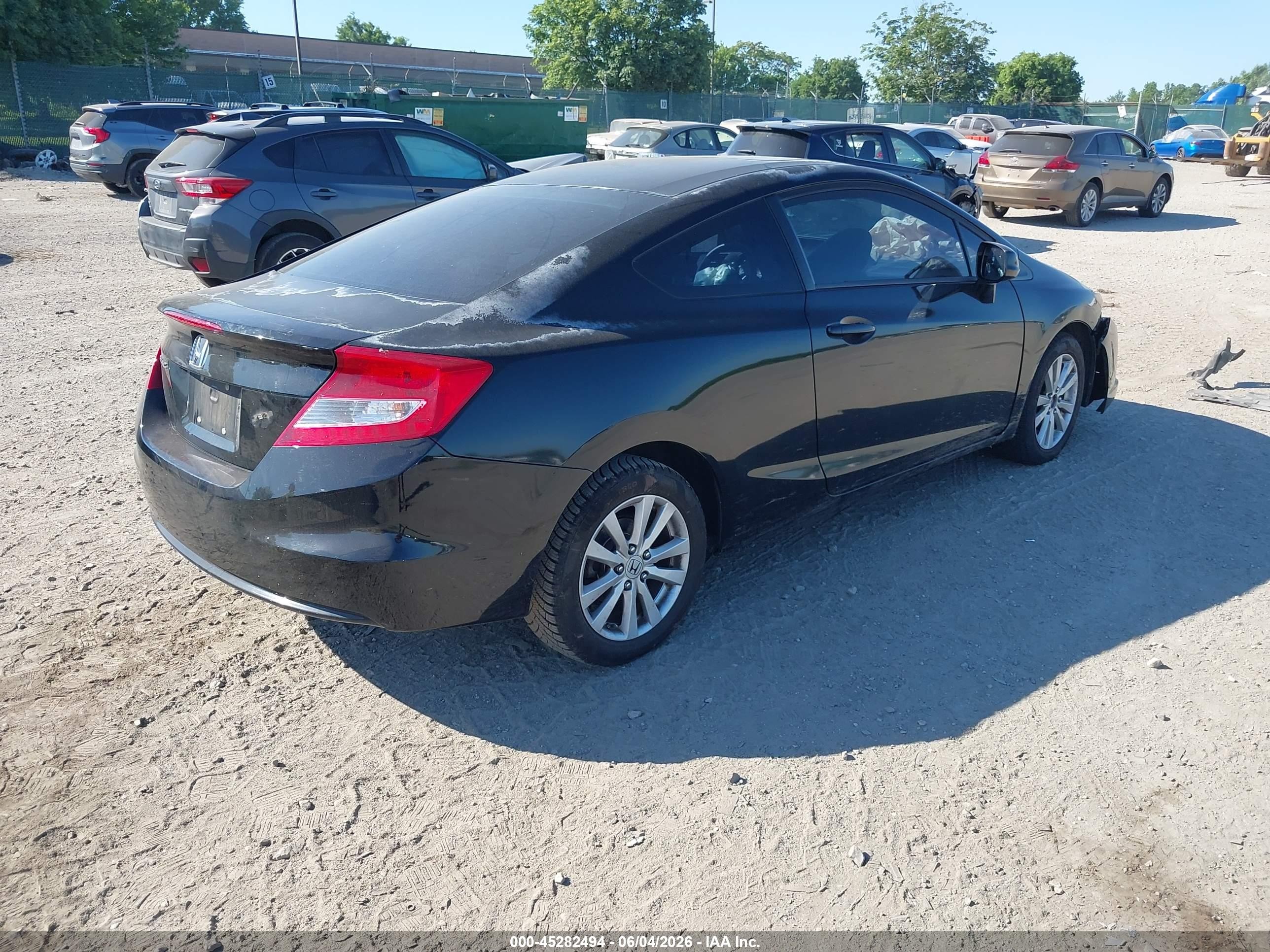 2012 Honda Civic Ex Black vin: 2HGFG3B80CH533784