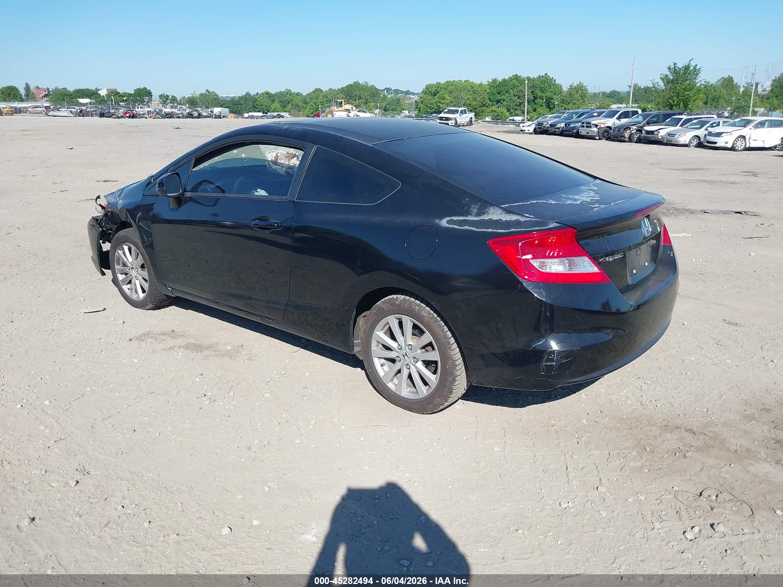 2012 Honda Civic Ex Black vin: 2HGFG3B80CH533784