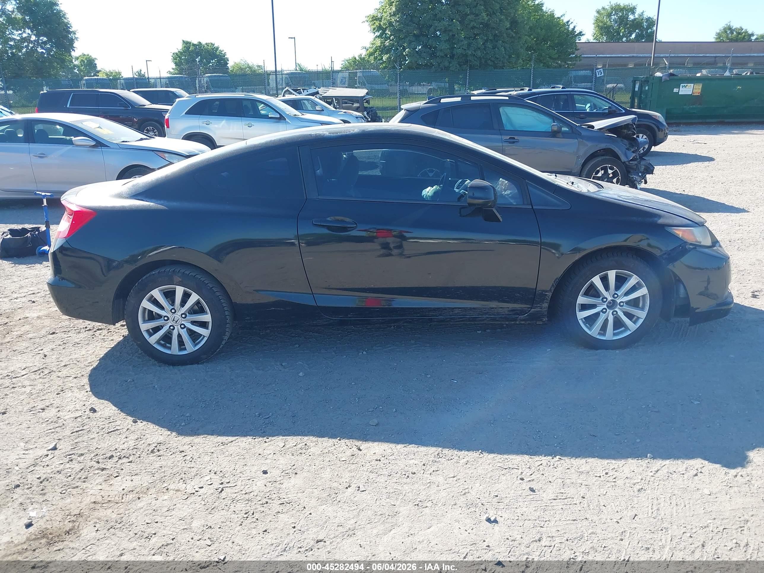 2012 Honda Civic Ex Black vin: 2HGFG3B80CH533784