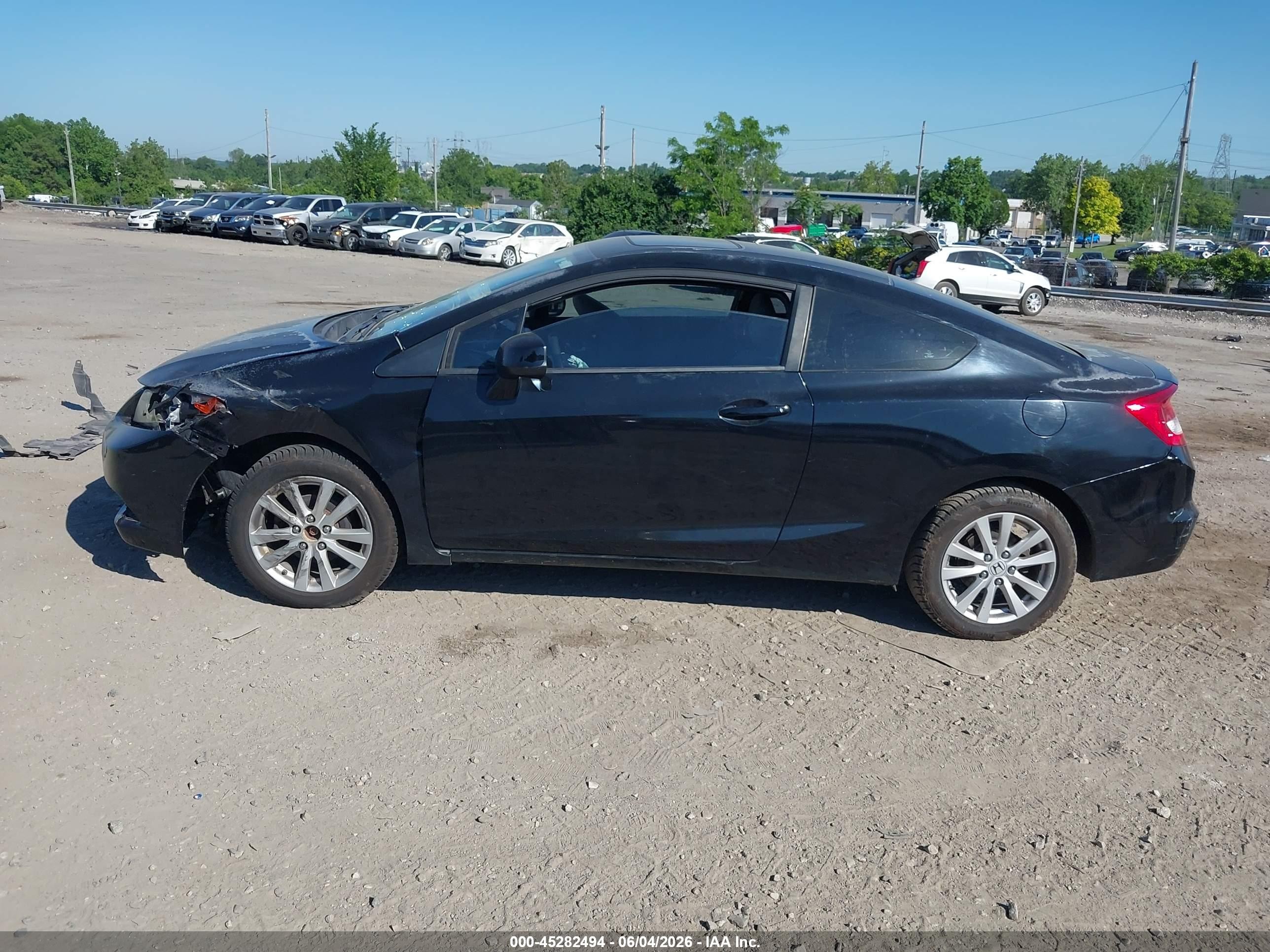 2012 Honda Civic Ex Black vin: 2HGFG3B80CH533784