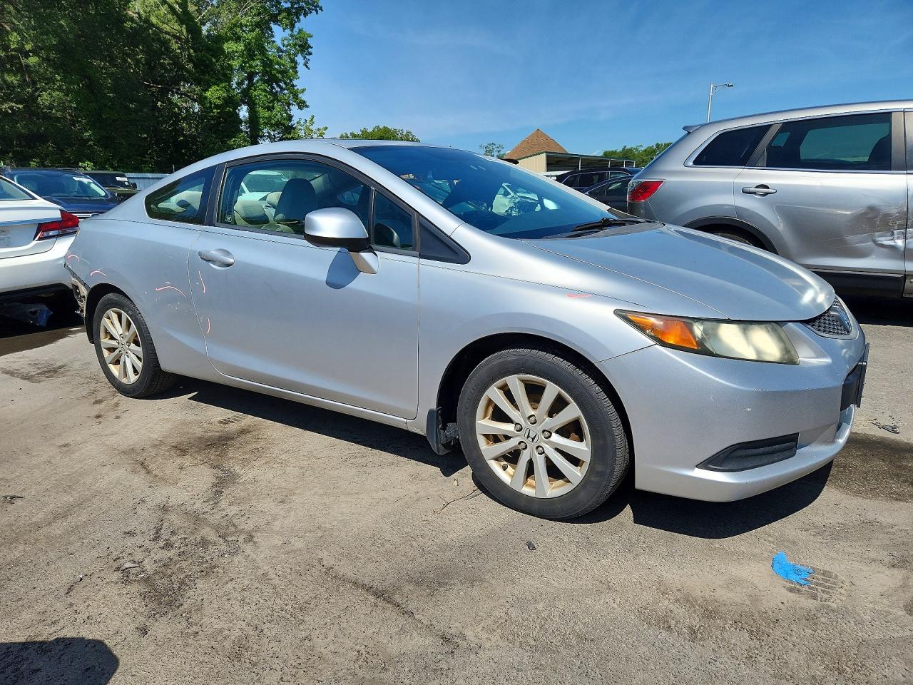 2012 Honda Civic Ex Gray vin: 2HGFG3B80CH540945
