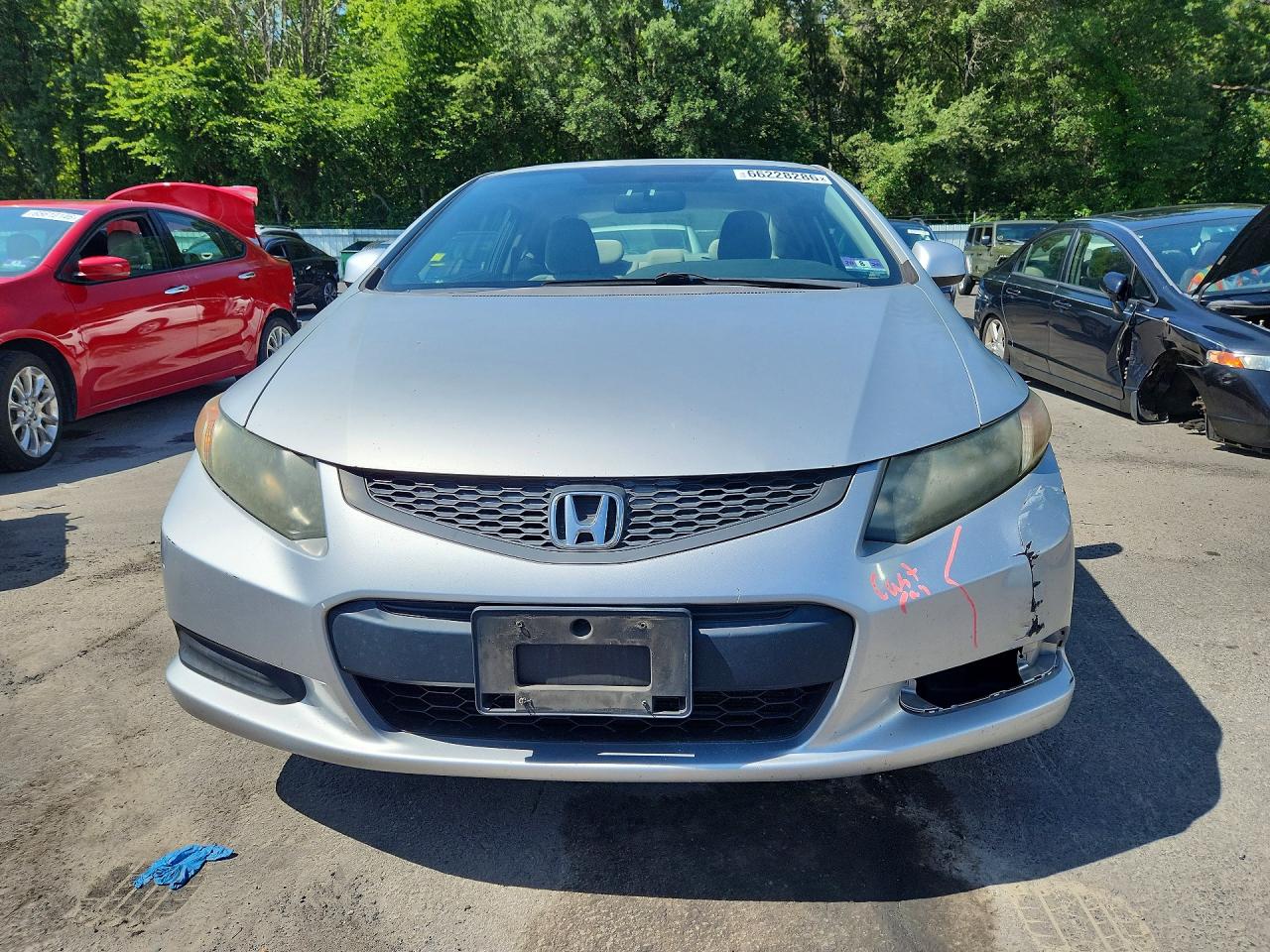 2012 Honda Civic Ex Gray vin: 2HGFG3B80CH540945
