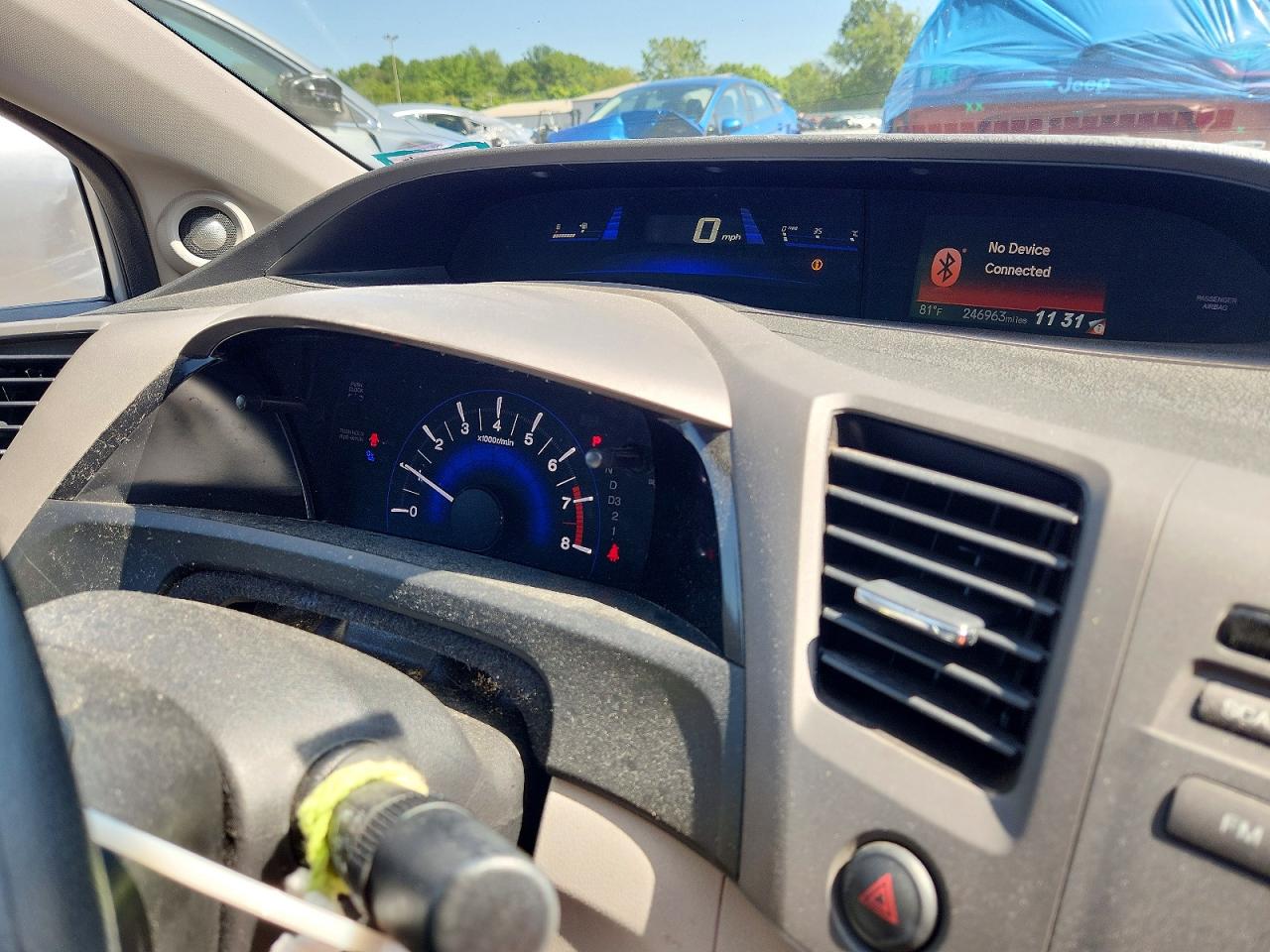 2012 Honda Civic Ex Gray vin: 2HGFG3B80CH540945