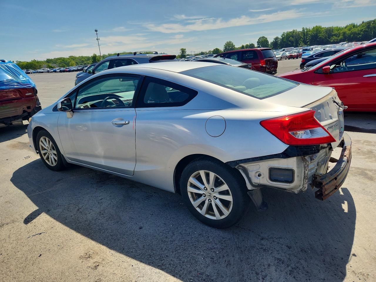 2012 Honda Civic Ex Gray vin: 2HGFG3B80CH540945