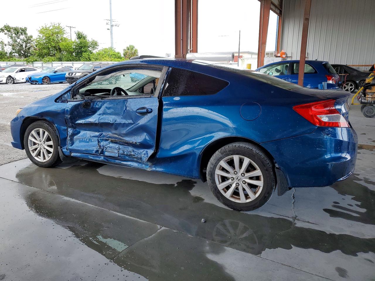 2012 Honda Civic Ex Blue vin: 2HGFG3B80CH545286