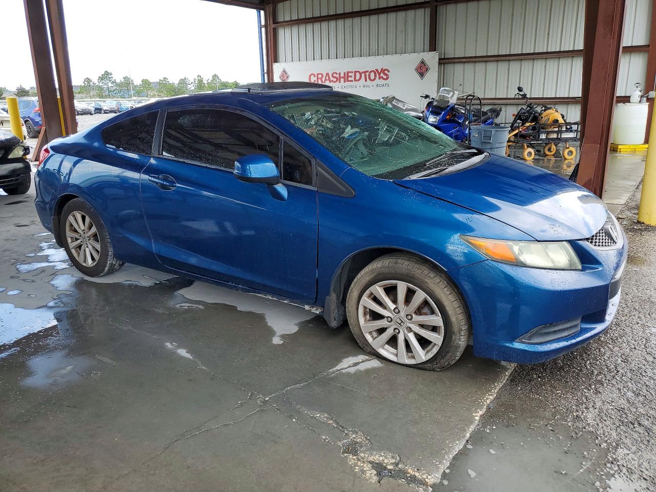 2012 Honda Civic Ex Blue vin: 2HGFG3B80CH545286