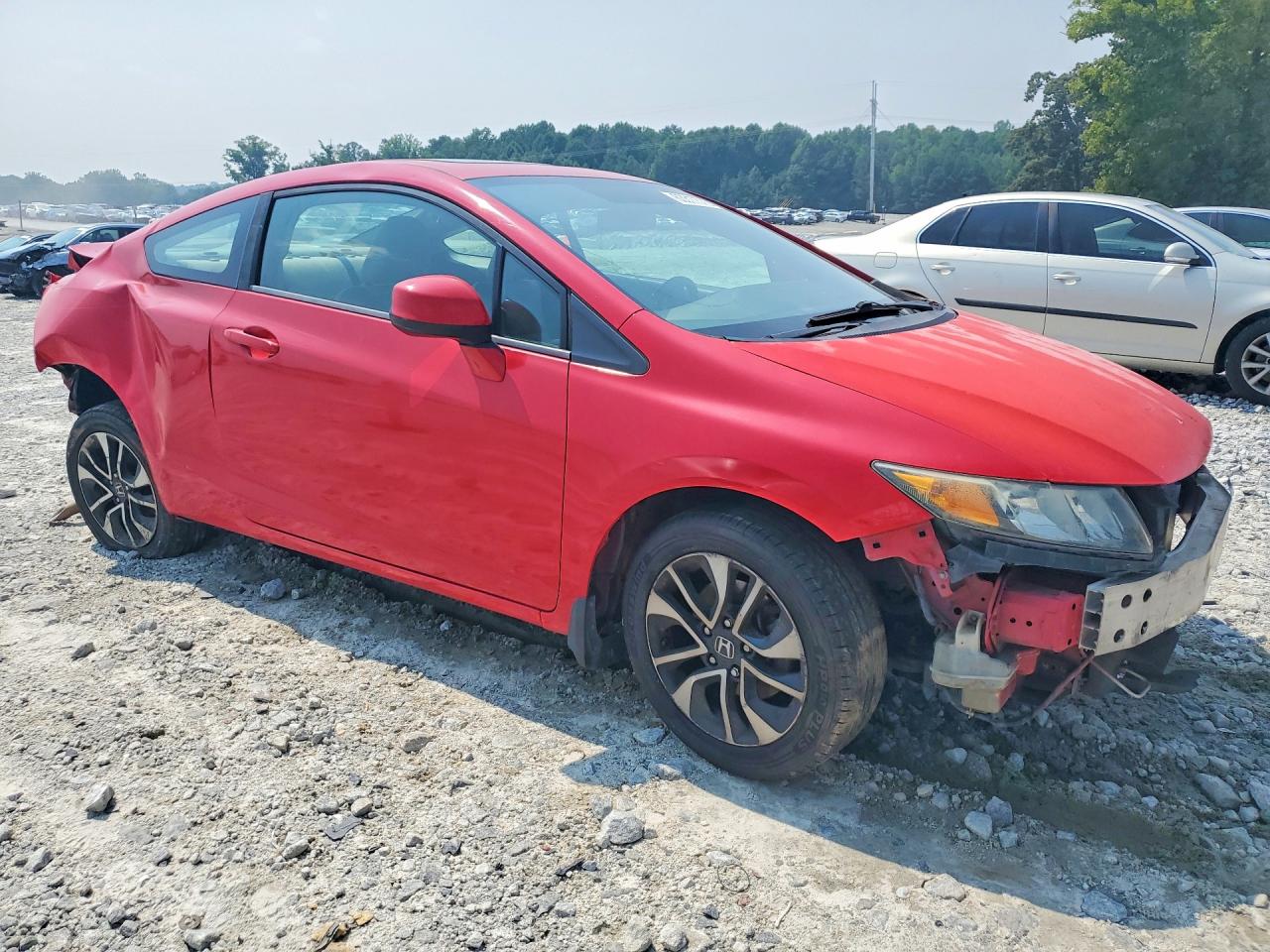 2013 Honda Civic Ex Red vin: 2HGFG3B80DH500379