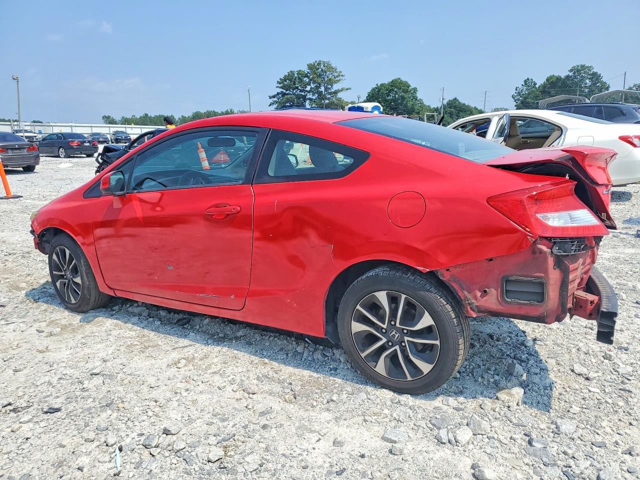 2013 Honda Civic Ex Red vin: 2HGFG3B80DH500379