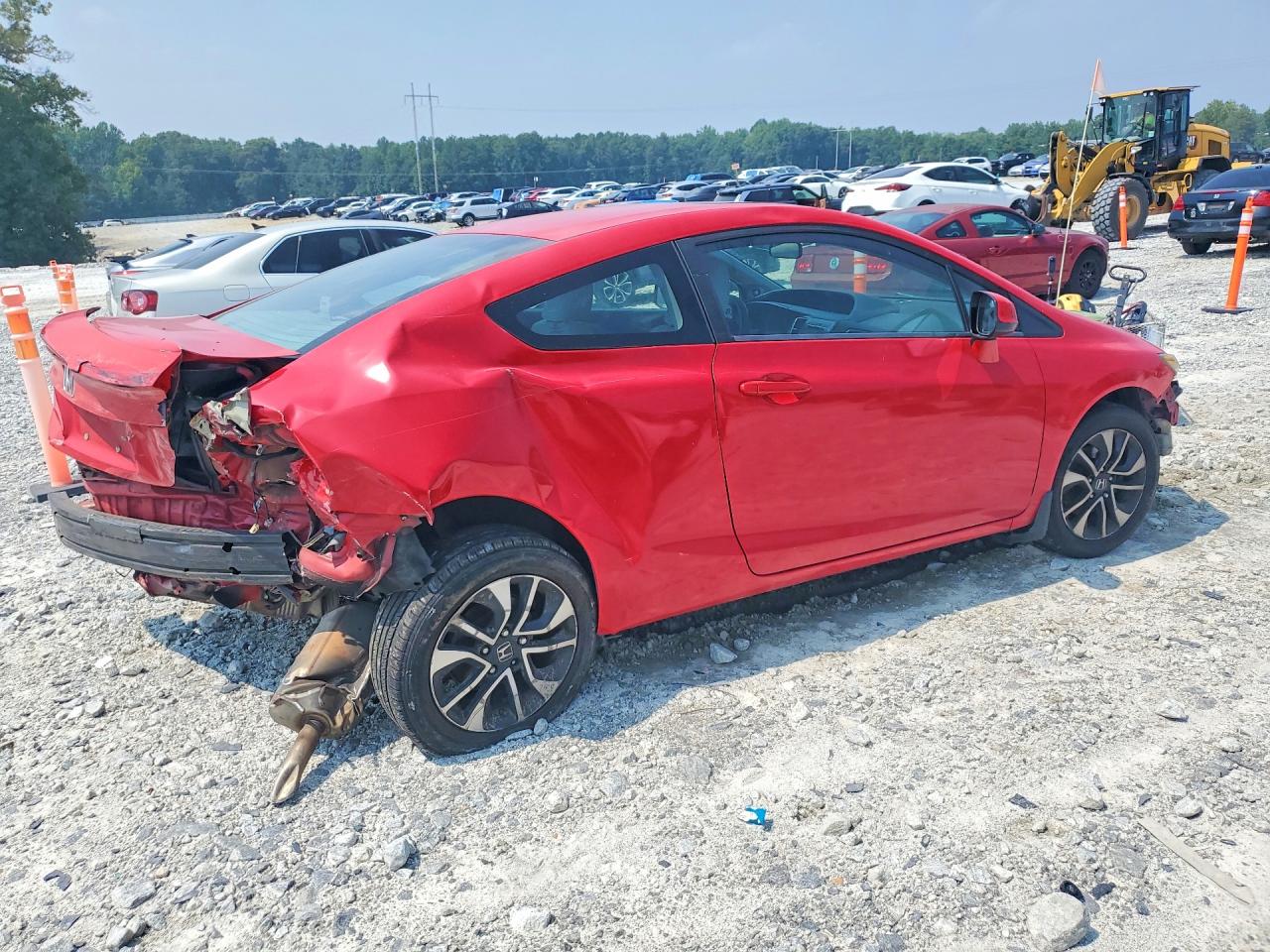 2013 Honda Civic Ex Red vin: 2HGFG3B80DH500379