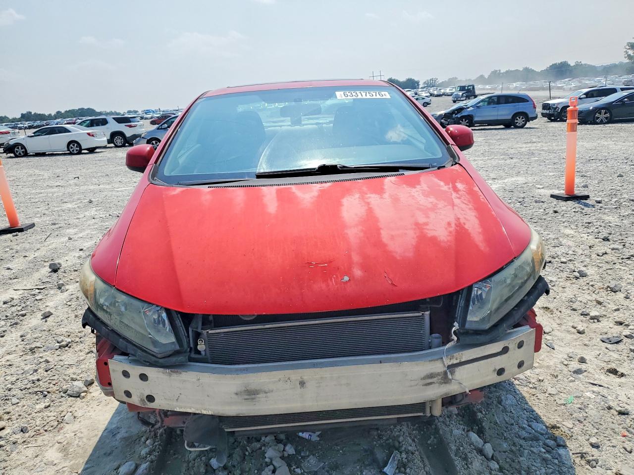 2013 Honda Civic Ex Red vin: 2HGFG3B80DH500379