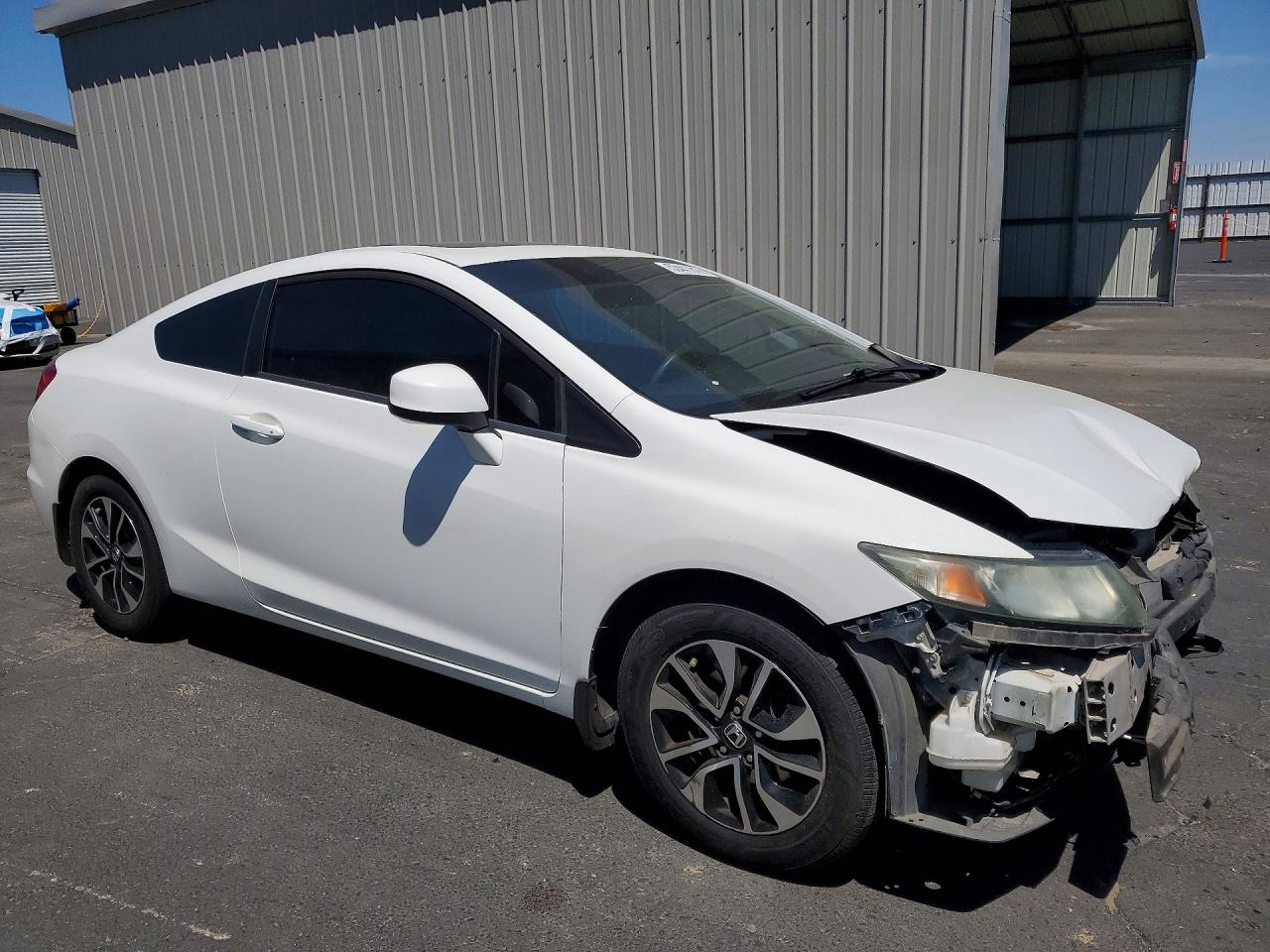 2013 Honda Civic Ex White vin: 2HGFG3B80DH504738