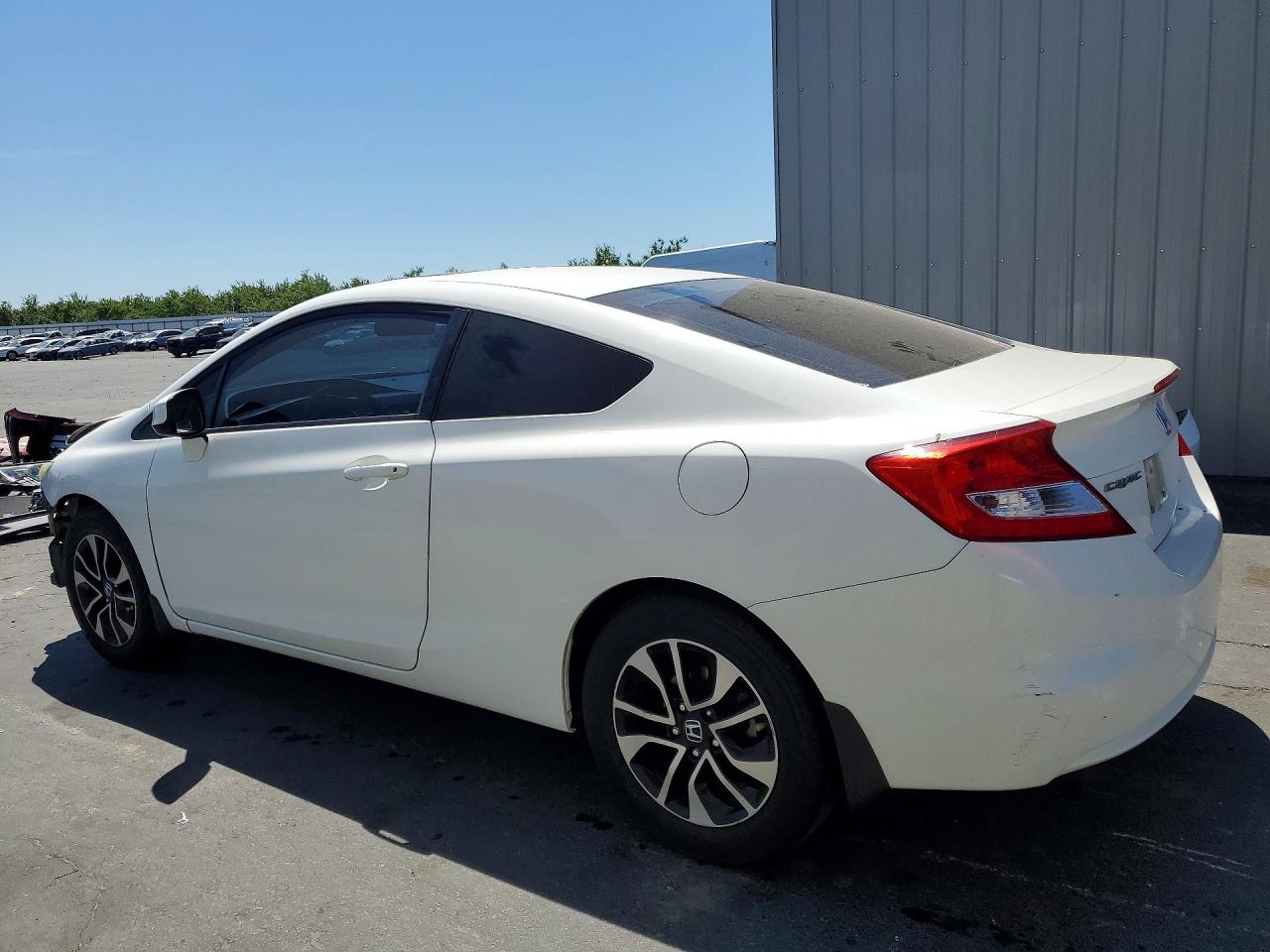 2013 Honda Civic Ex White vin: 2HGFG3B80DH504738