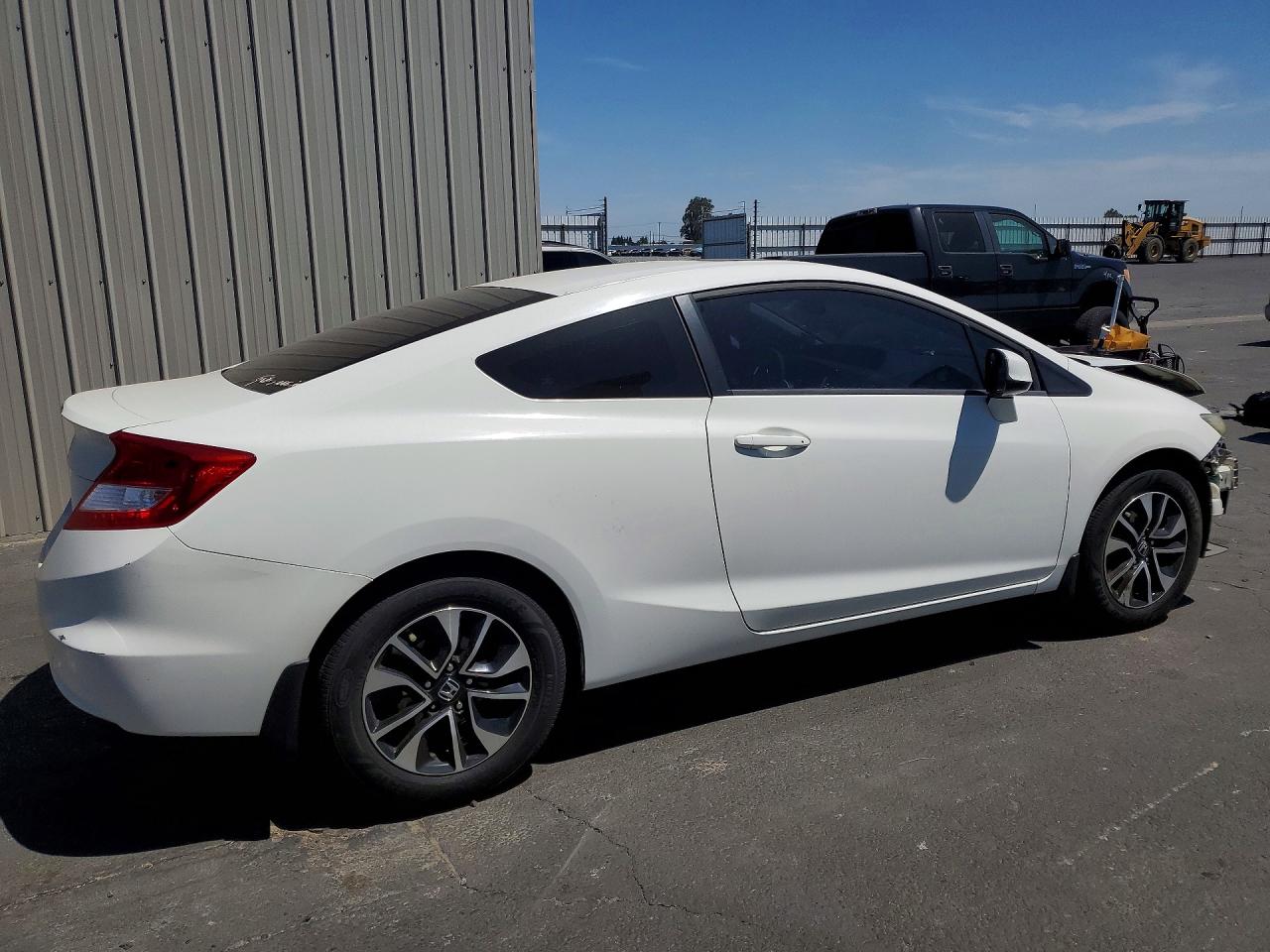2013 Honda Civic Ex White vin: 2HGFG3B80DH504738