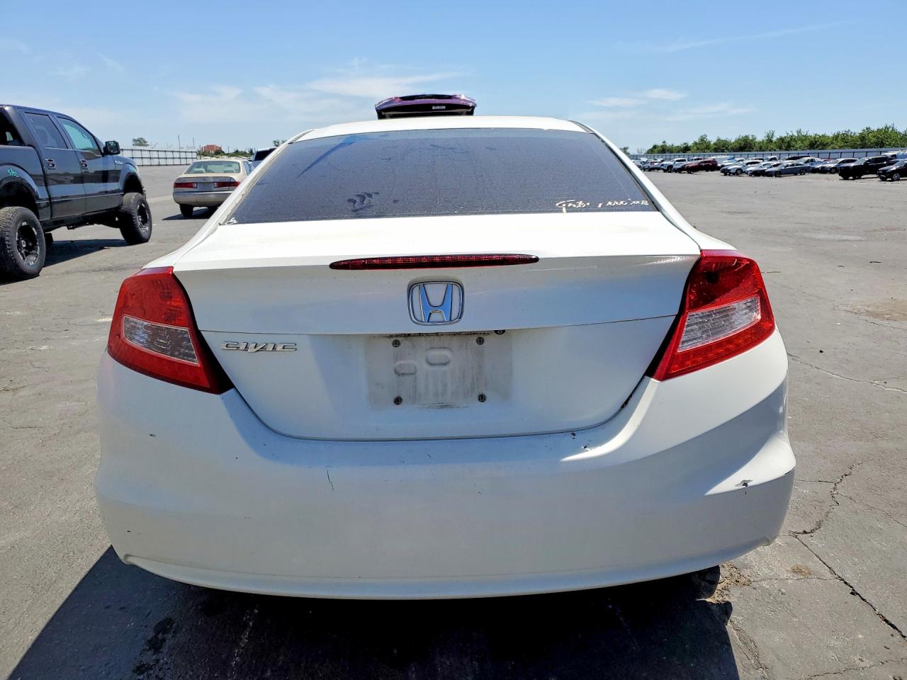 2013 Honda Civic Ex White vin: 2HGFG3B80DH504738
