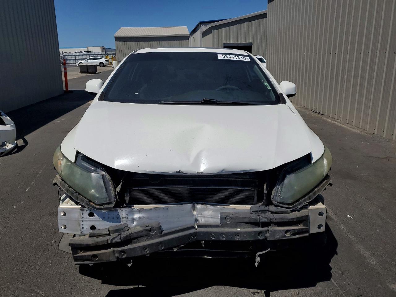 2013 Honda Civic Ex White vin: 2HGFG3B80DH504738