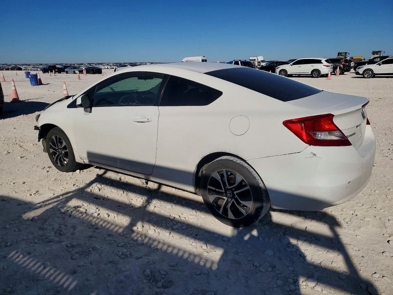 2013 Honda Civic Ex Белый vin: 2HGFG3B80DH508093