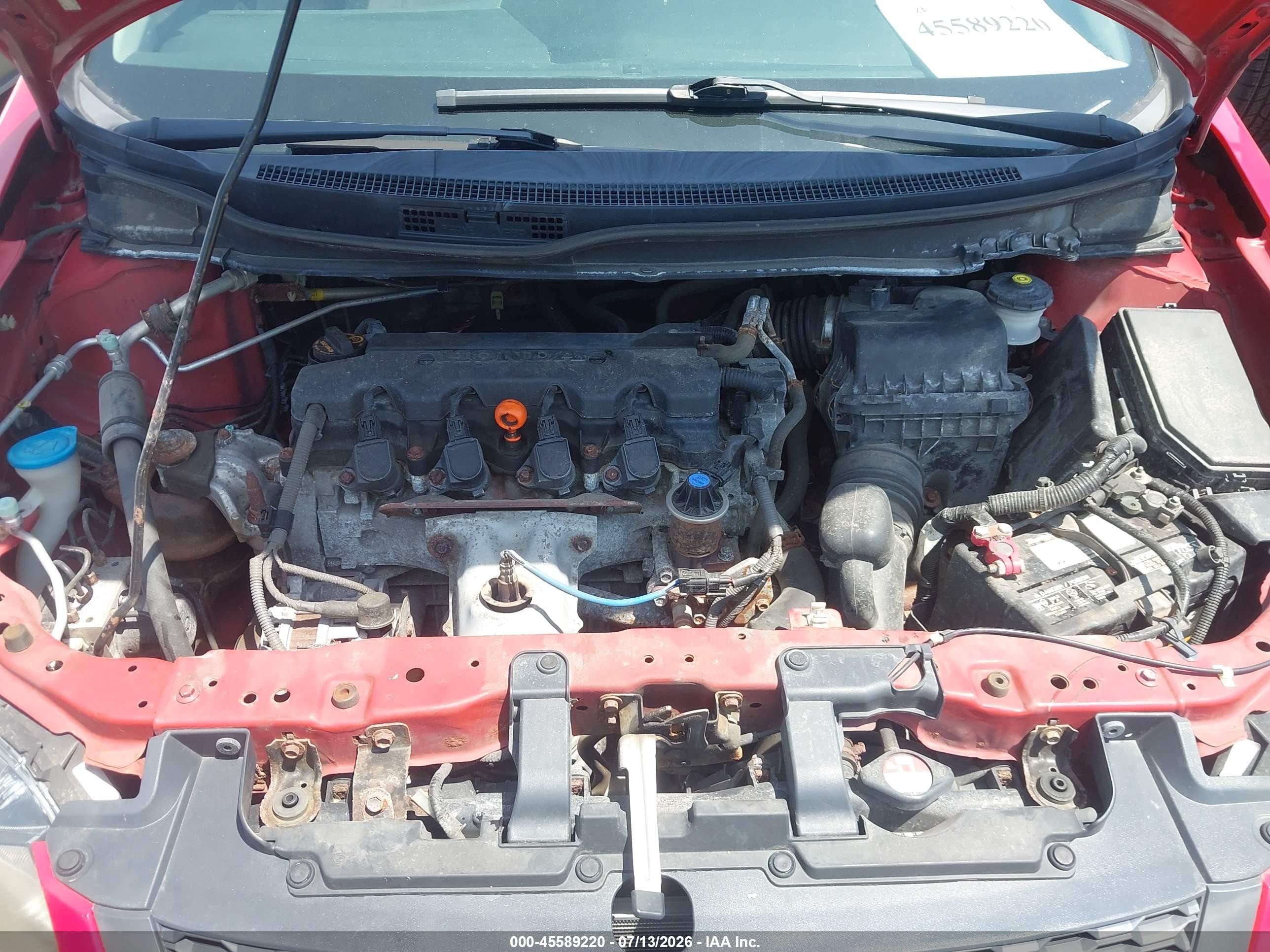 2013 Honda Civic Ex Red vin: 2HGFG3B80DH510183