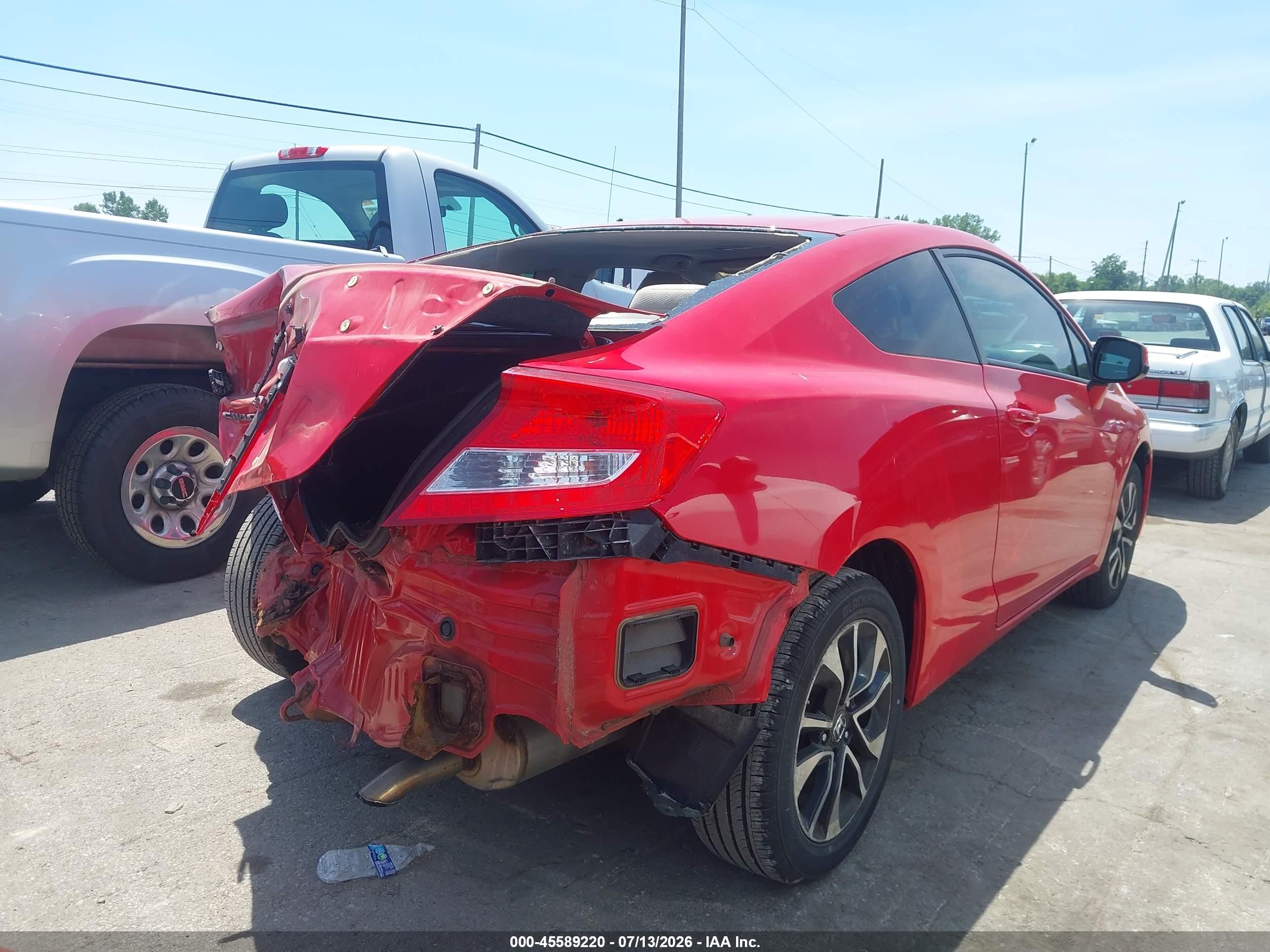 2013 Honda Civic Ex Red vin: 2HGFG3B80DH510183