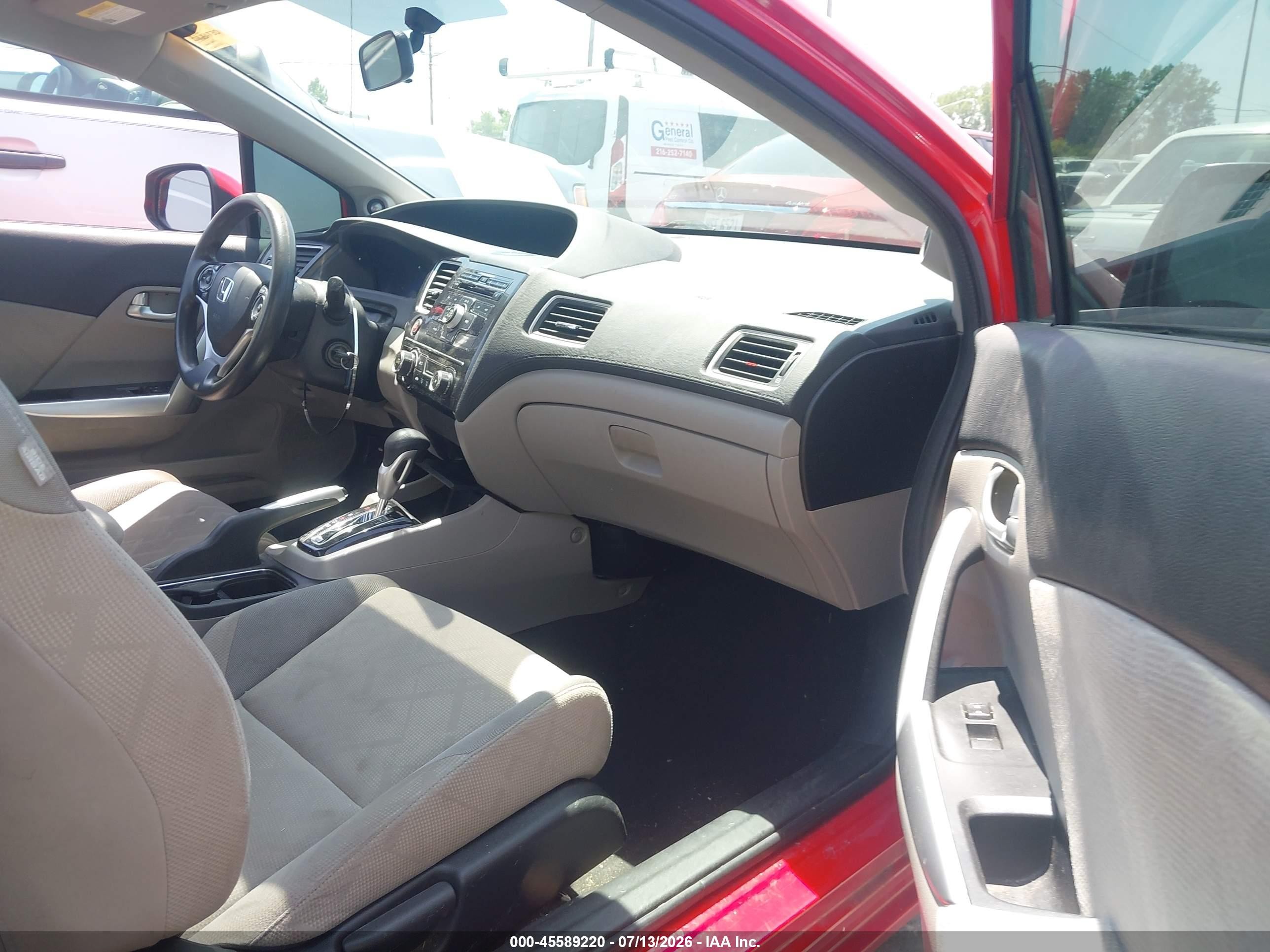 2013 Honda Civic Ex Red vin: 2HGFG3B80DH510183