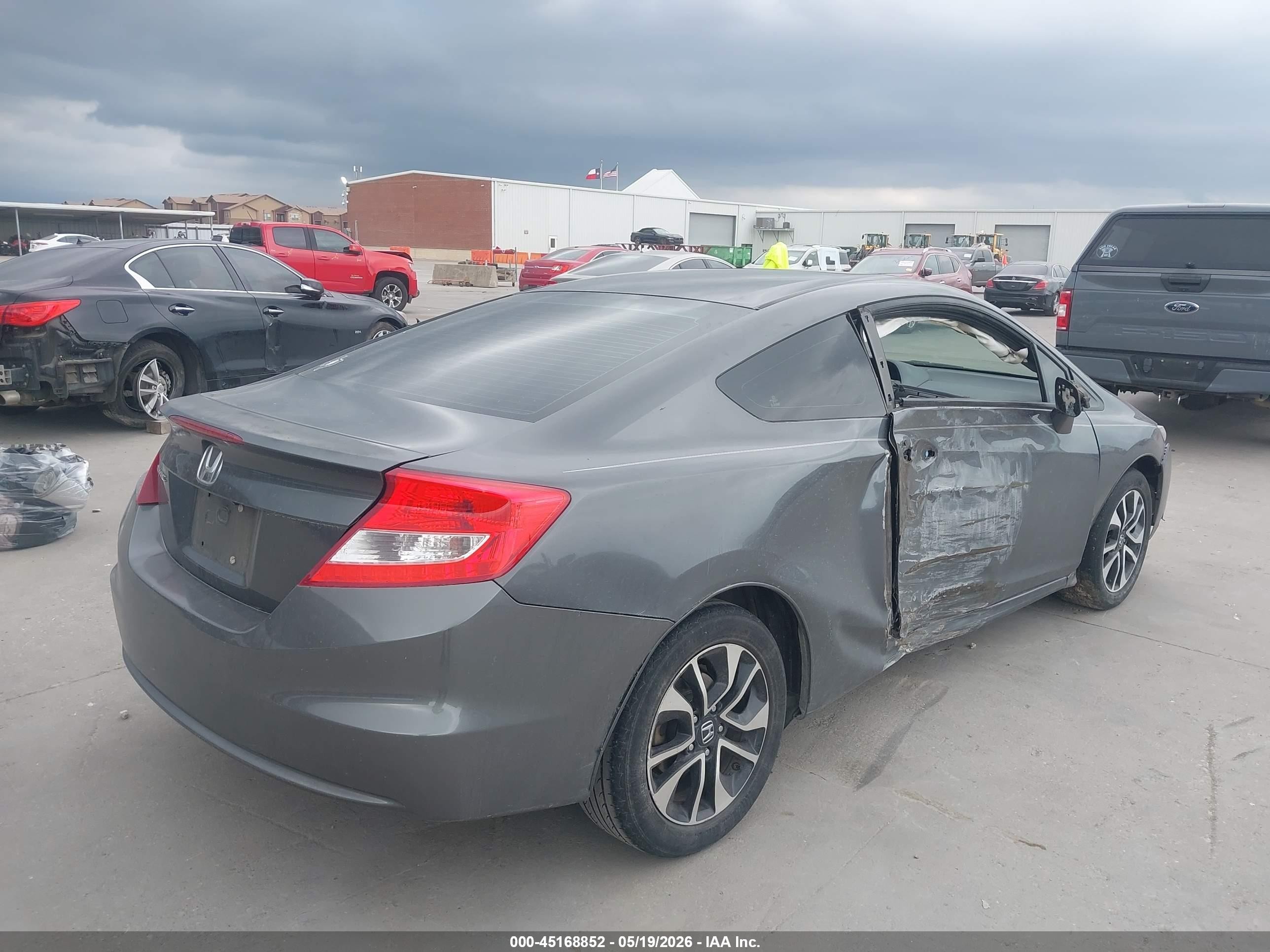 2013 Honda Civic Ex Gray vin: 2HGFG3B80DH515111