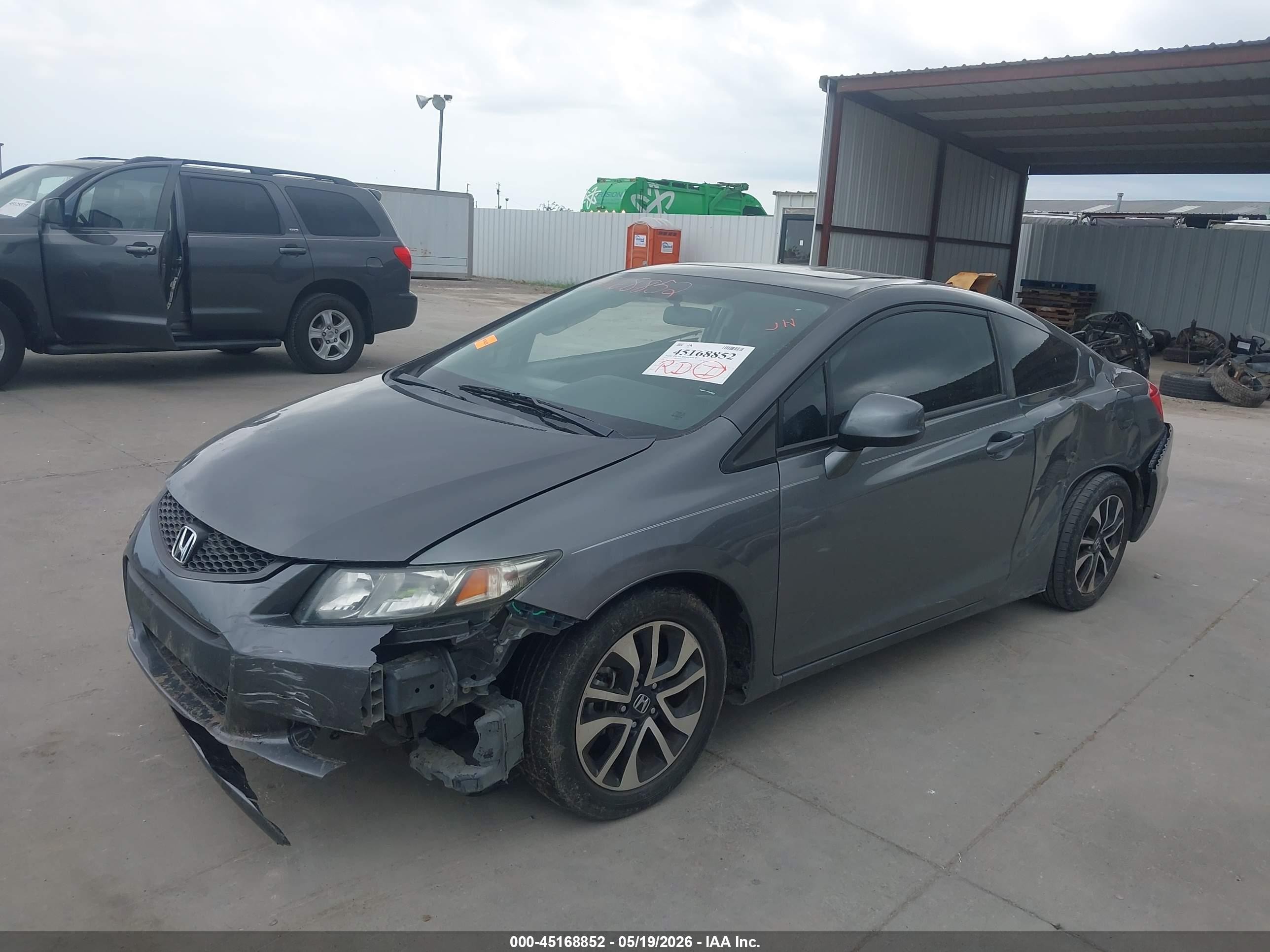 2013 Honda Civic Ex Gray vin: 2HGFG3B80DH515111