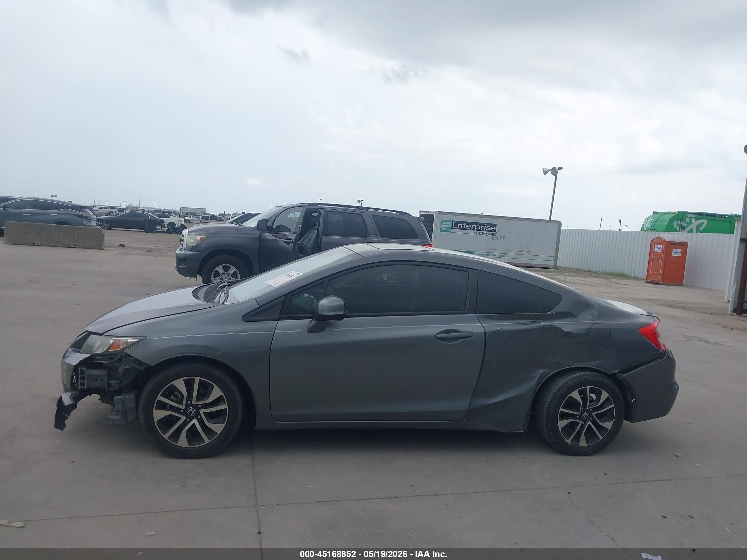 2013 Honda Civic Ex Gray vin: 2HGFG3B80DH515111