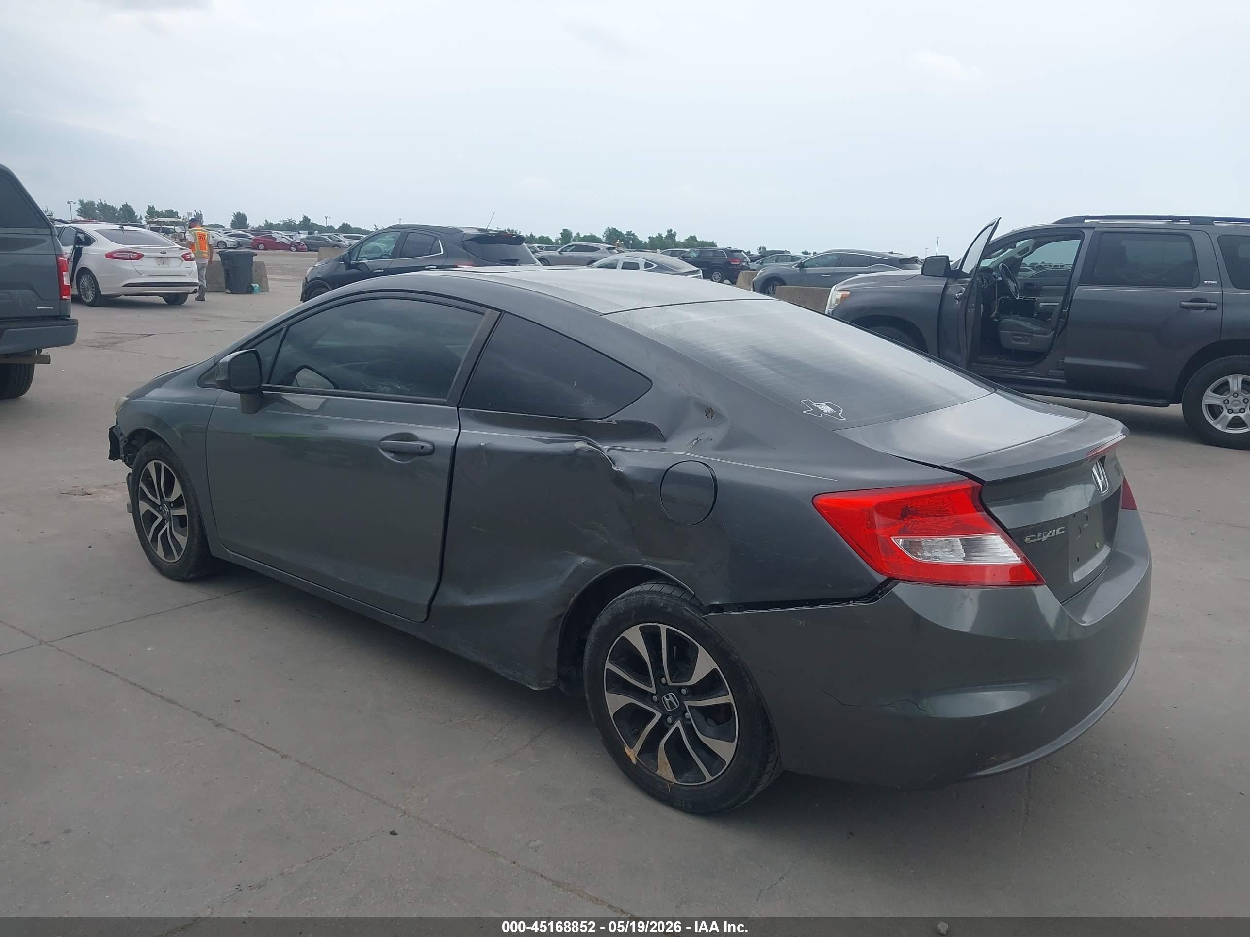 2013 Honda Civic Ex Gray vin: 2HGFG3B80DH515111