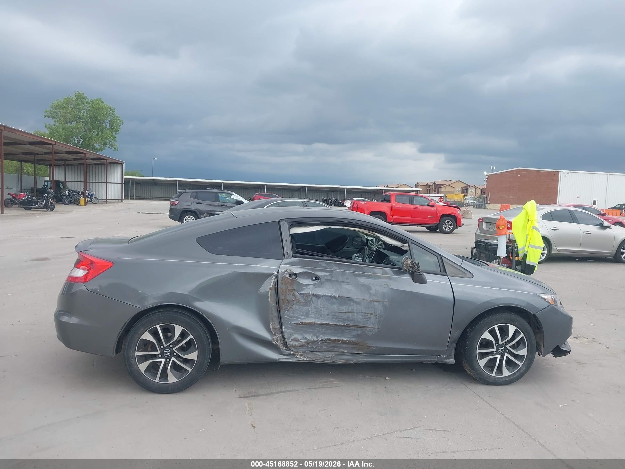 2013 Honda Civic Ex Gray vin: 2HGFG3B80DH515111