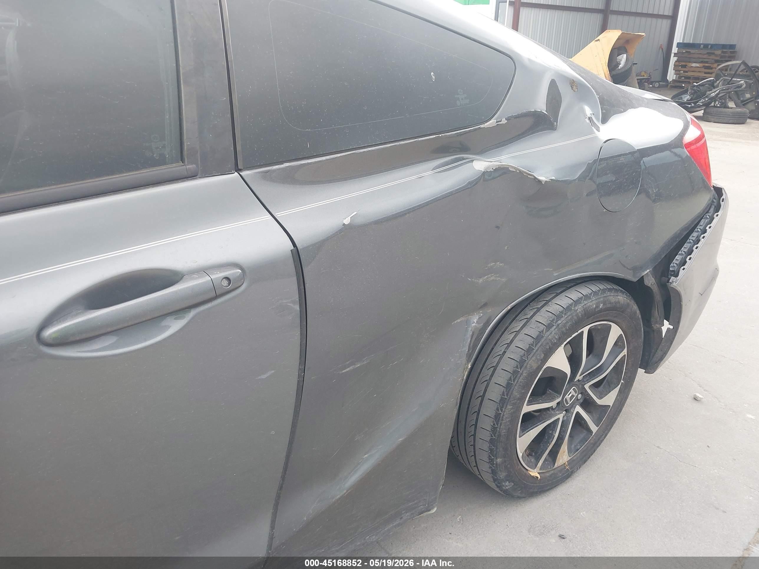 2013 Honda Civic Ex Gray vin: 2HGFG3B80DH515111