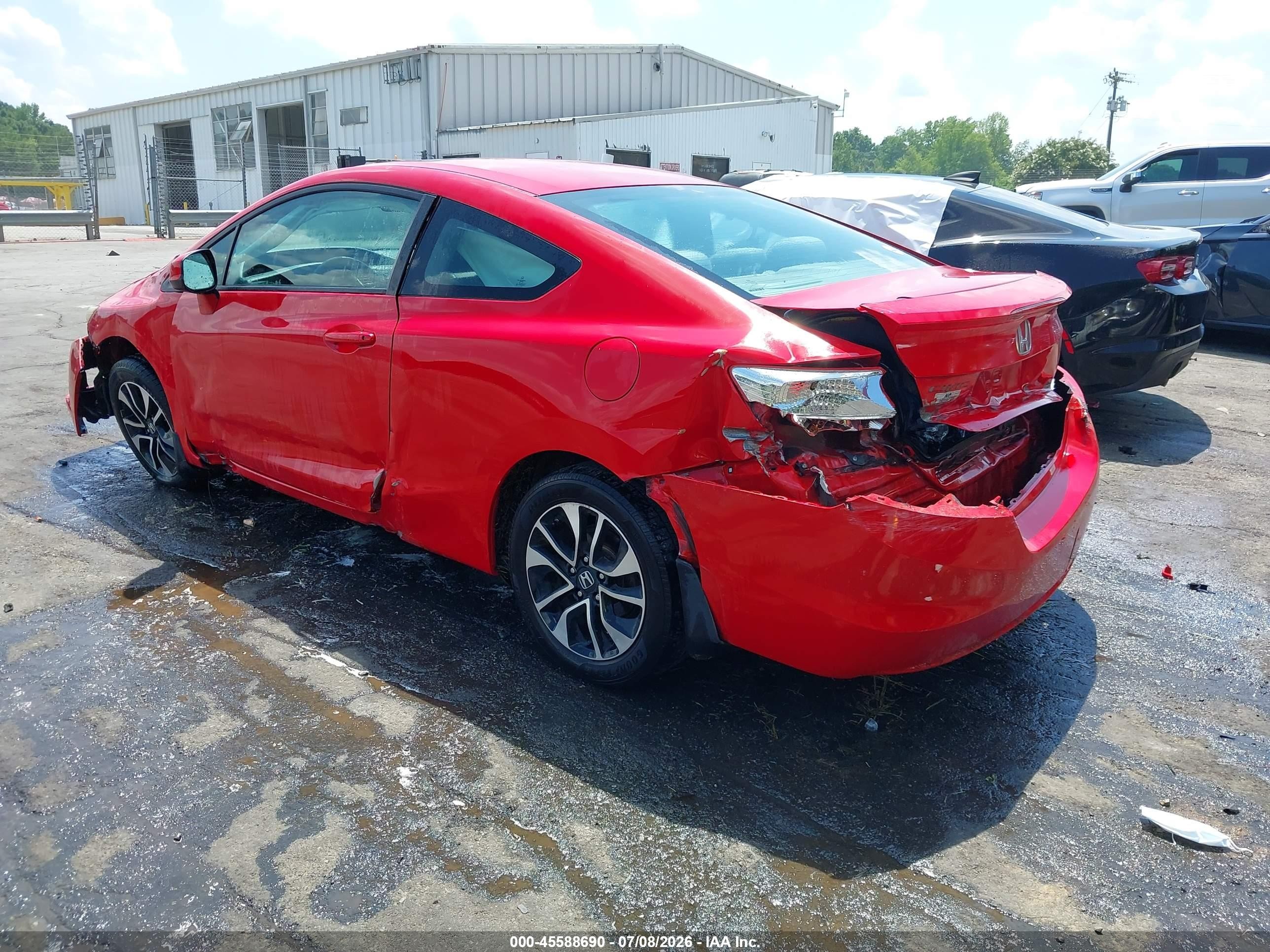 2013 Honda Civic Ex Red vin: 2HGFG3B80DH519093