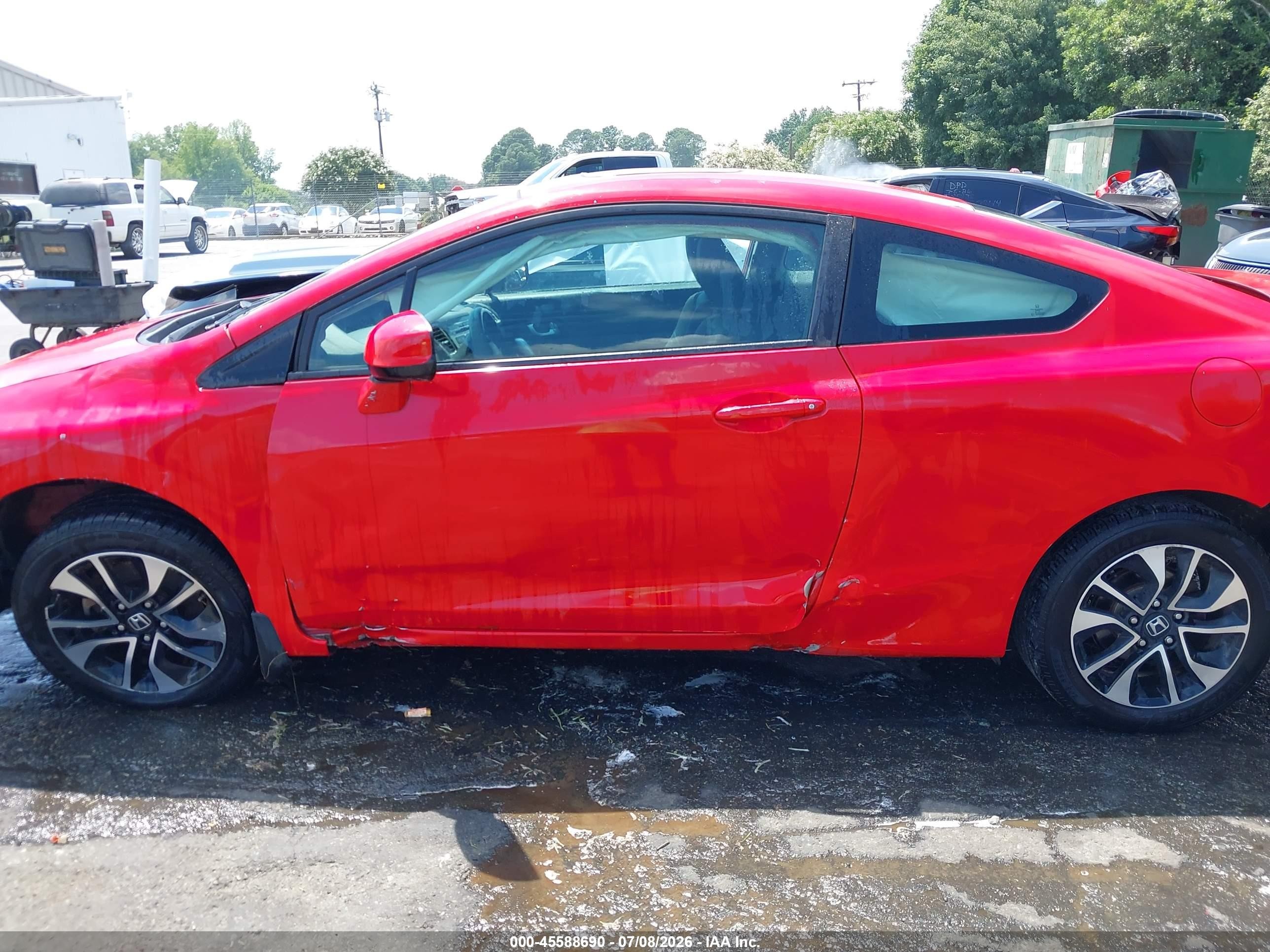 2013 Honda Civic Ex Red vin: 2HGFG3B80DH519093