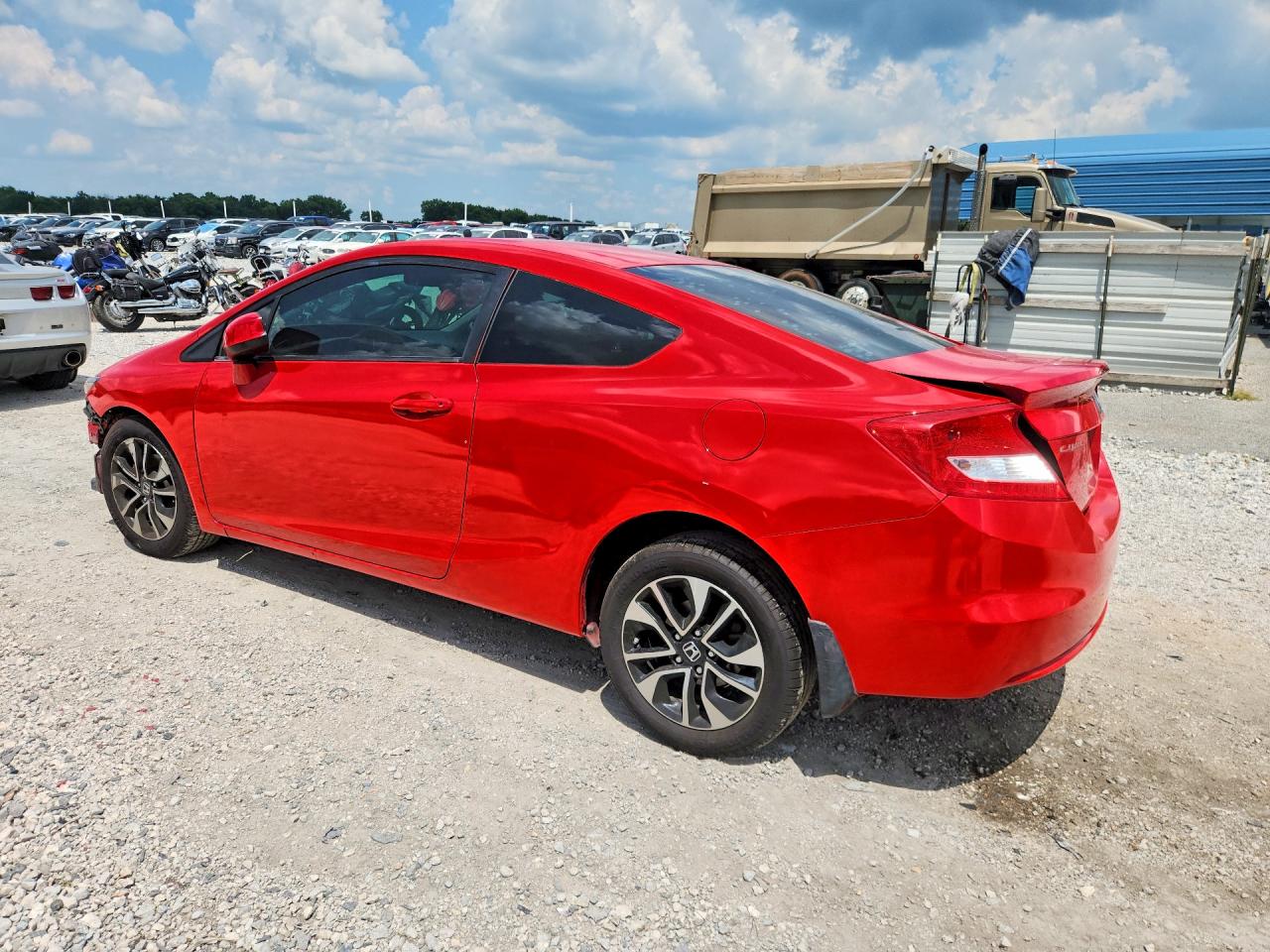 2013 Honda Civic Ex Red vin: 2HGFG3B80DH520695