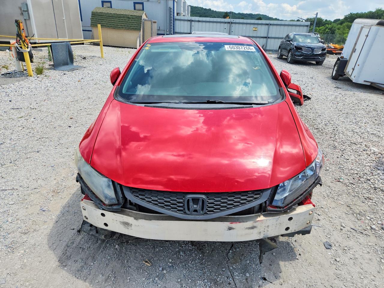 2013 Honda Civic Ex Red vin: 2HGFG3B80DH520695