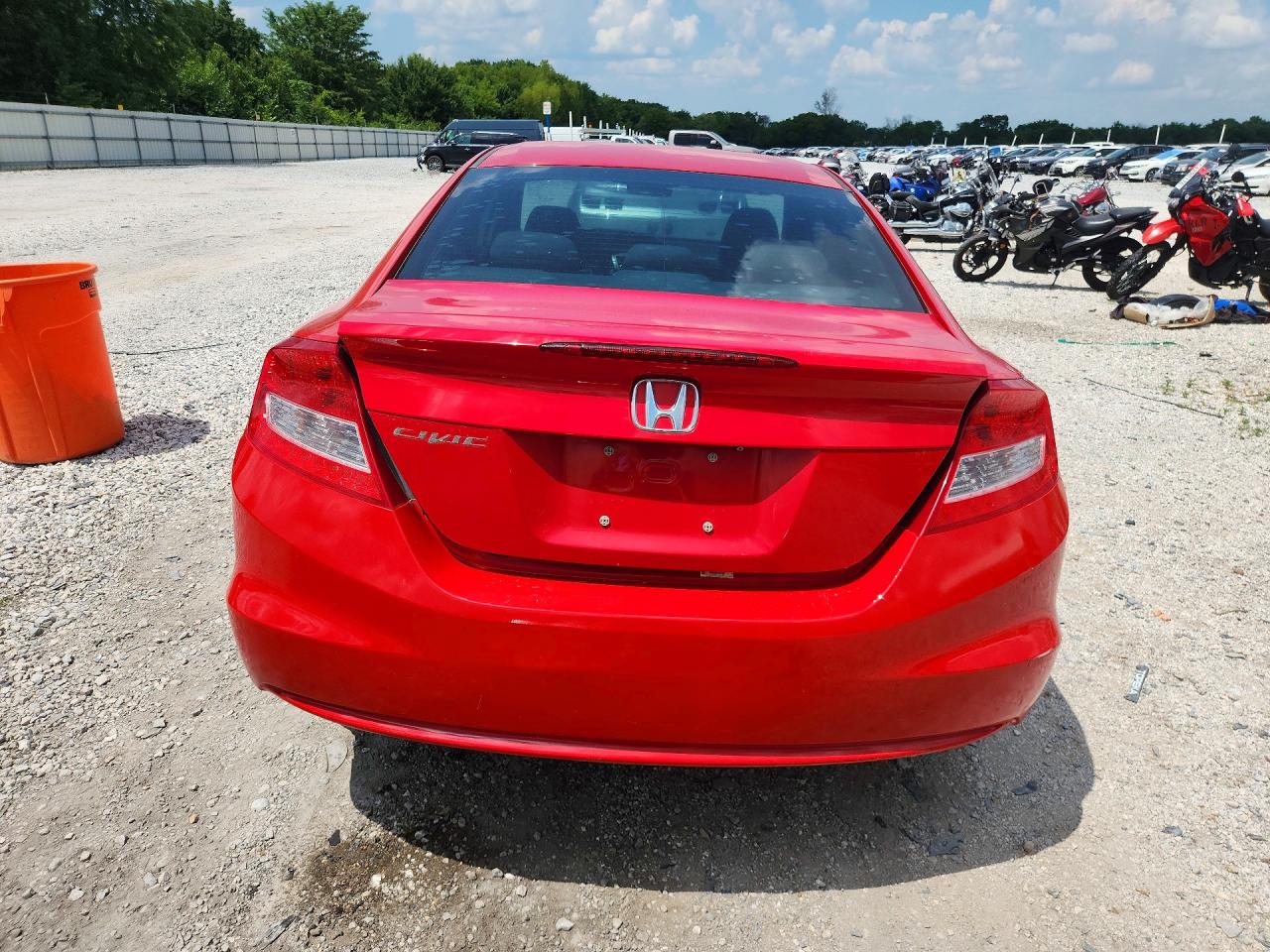 2013 Honda Civic Ex Red vin: 2HGFG3B80DH520695