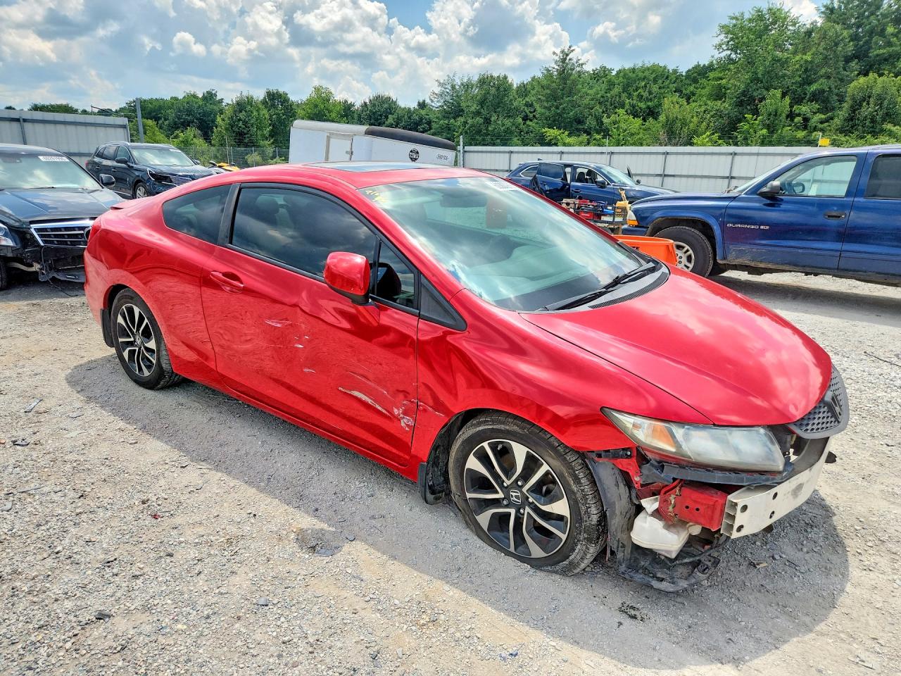 2013 Honda Civic Ex Red vin: 2HGFG3B80DH520695