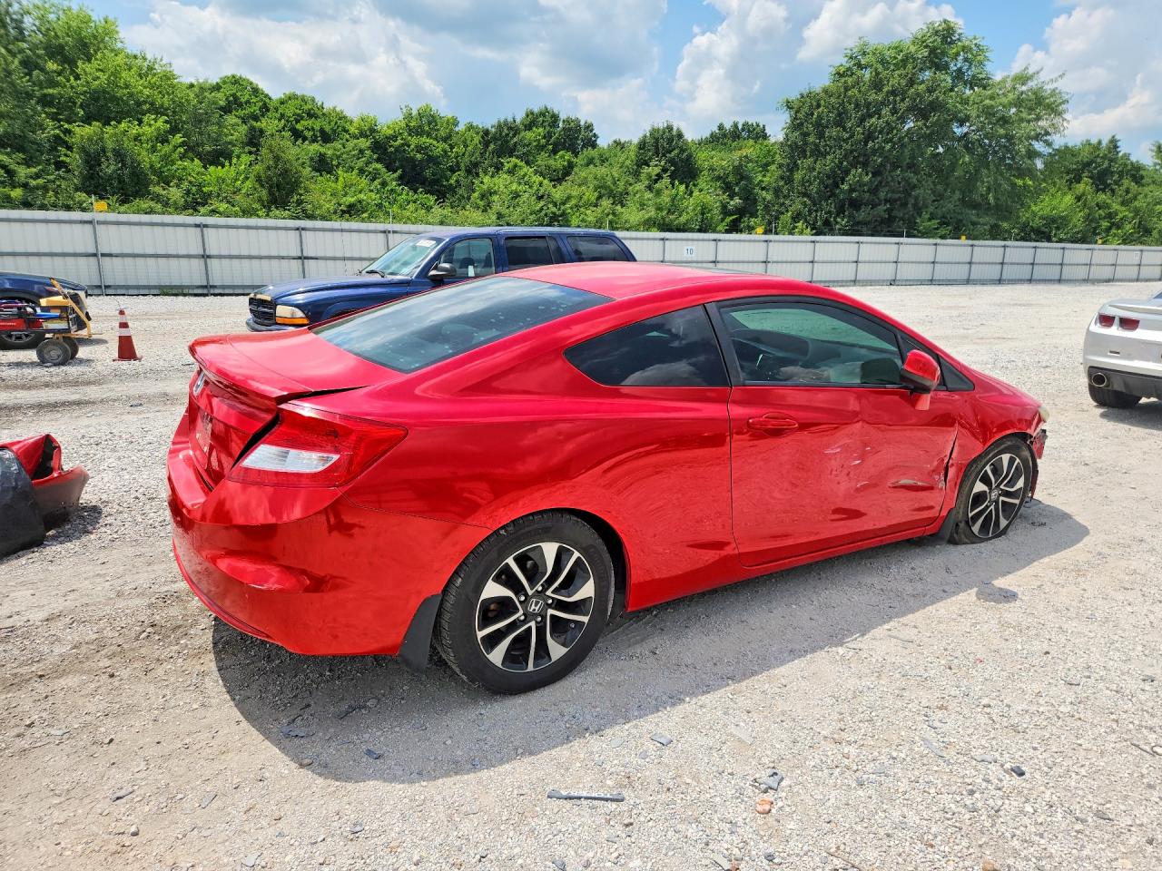 2013 Honda Civic Ex Red vin: 2HGFG3B80DH520695