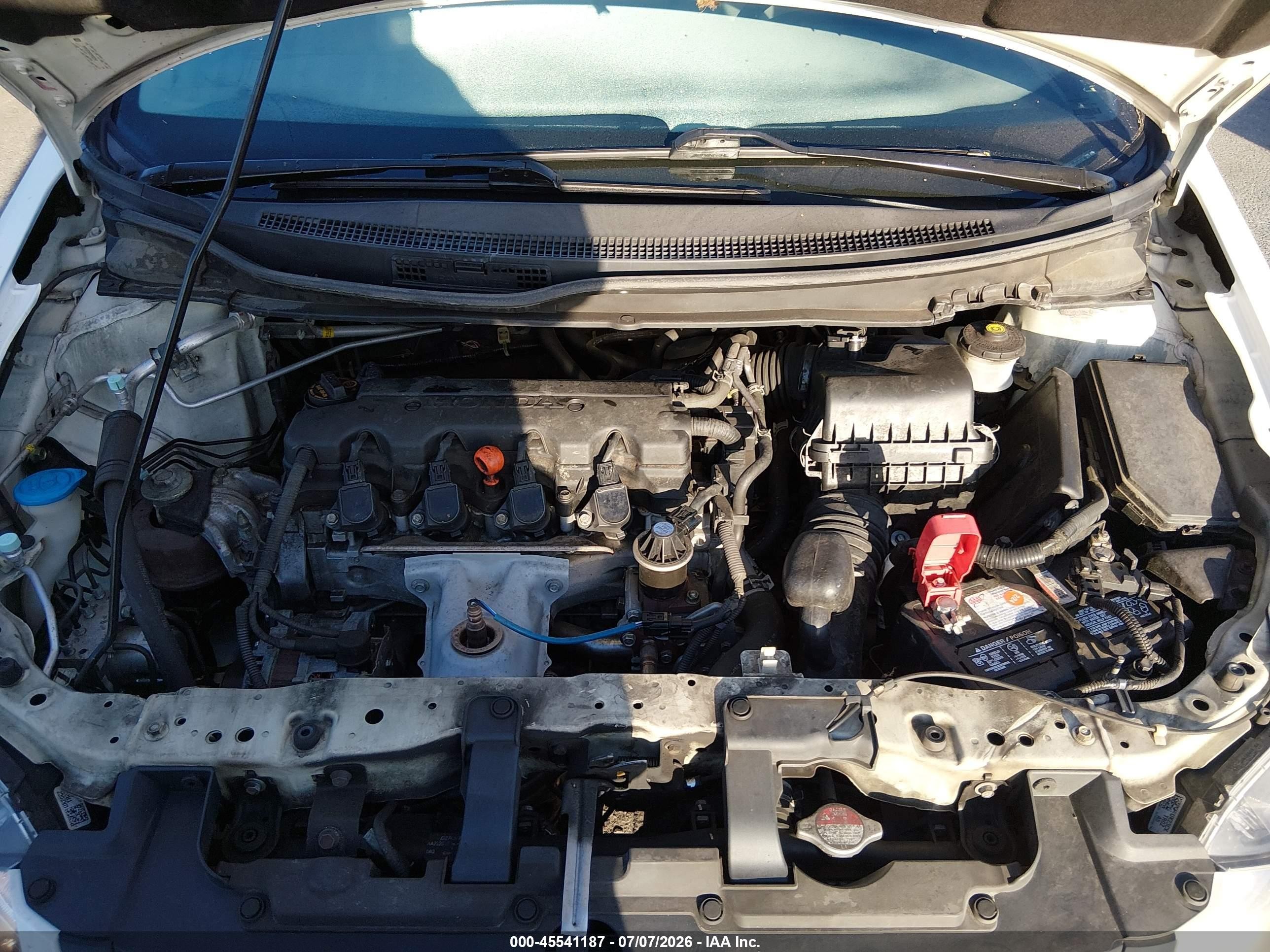 2013 Honda Civic Ex White vin: 2HGFG3B80DH532345