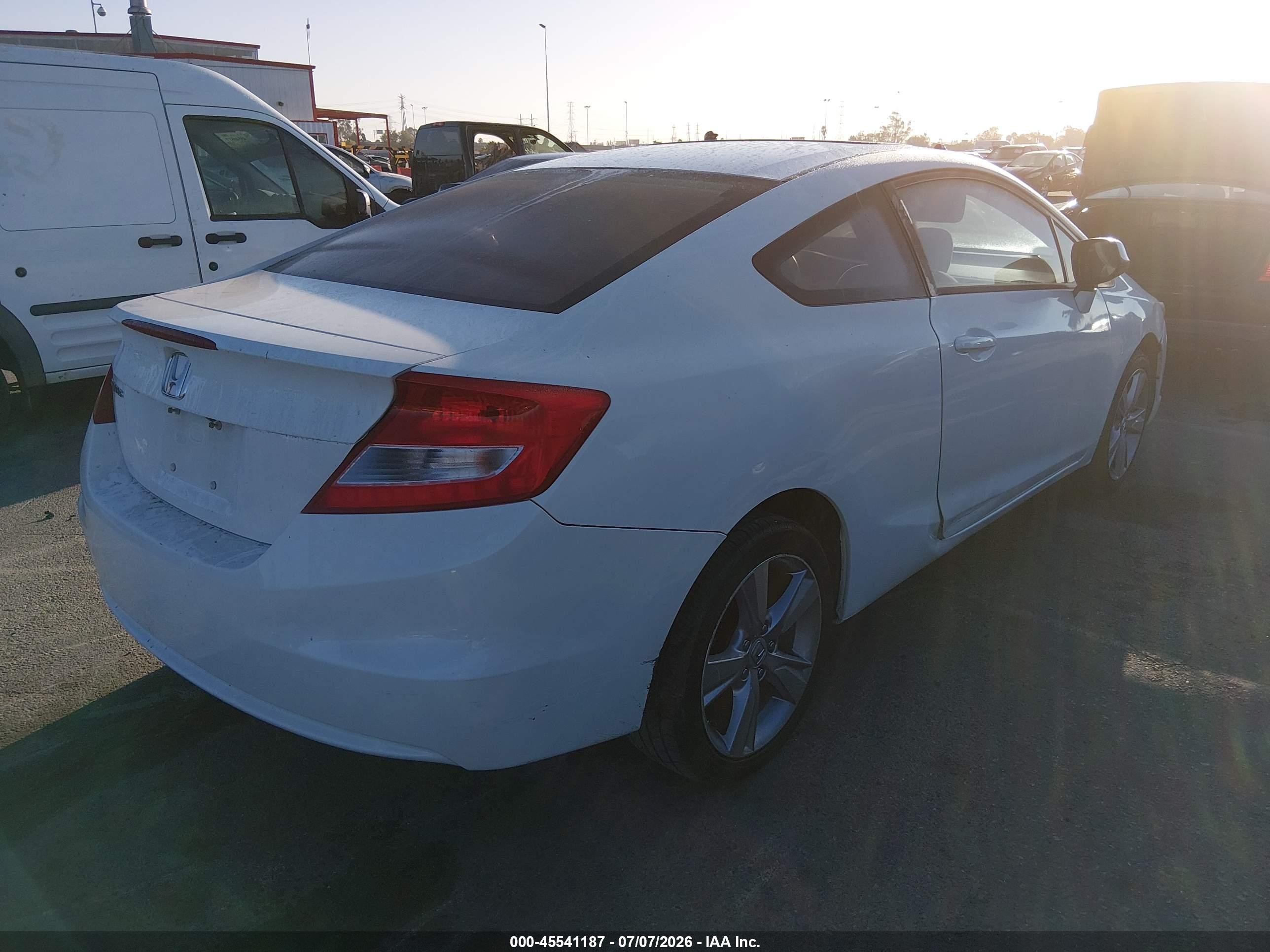 2013 Honda Civic Ex White vin: 2HGFG3B80DH532345