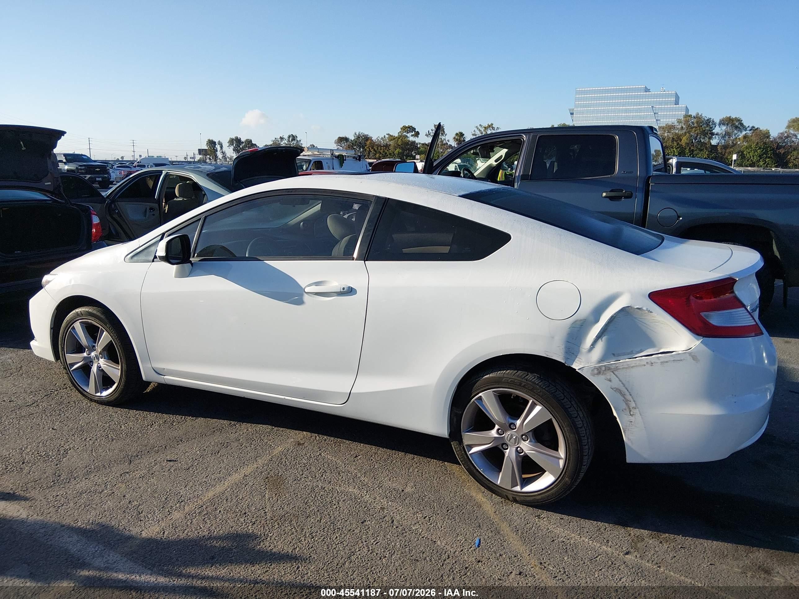 2013 Honda Civic Ex White vin: 2HGFG3B80DH532345