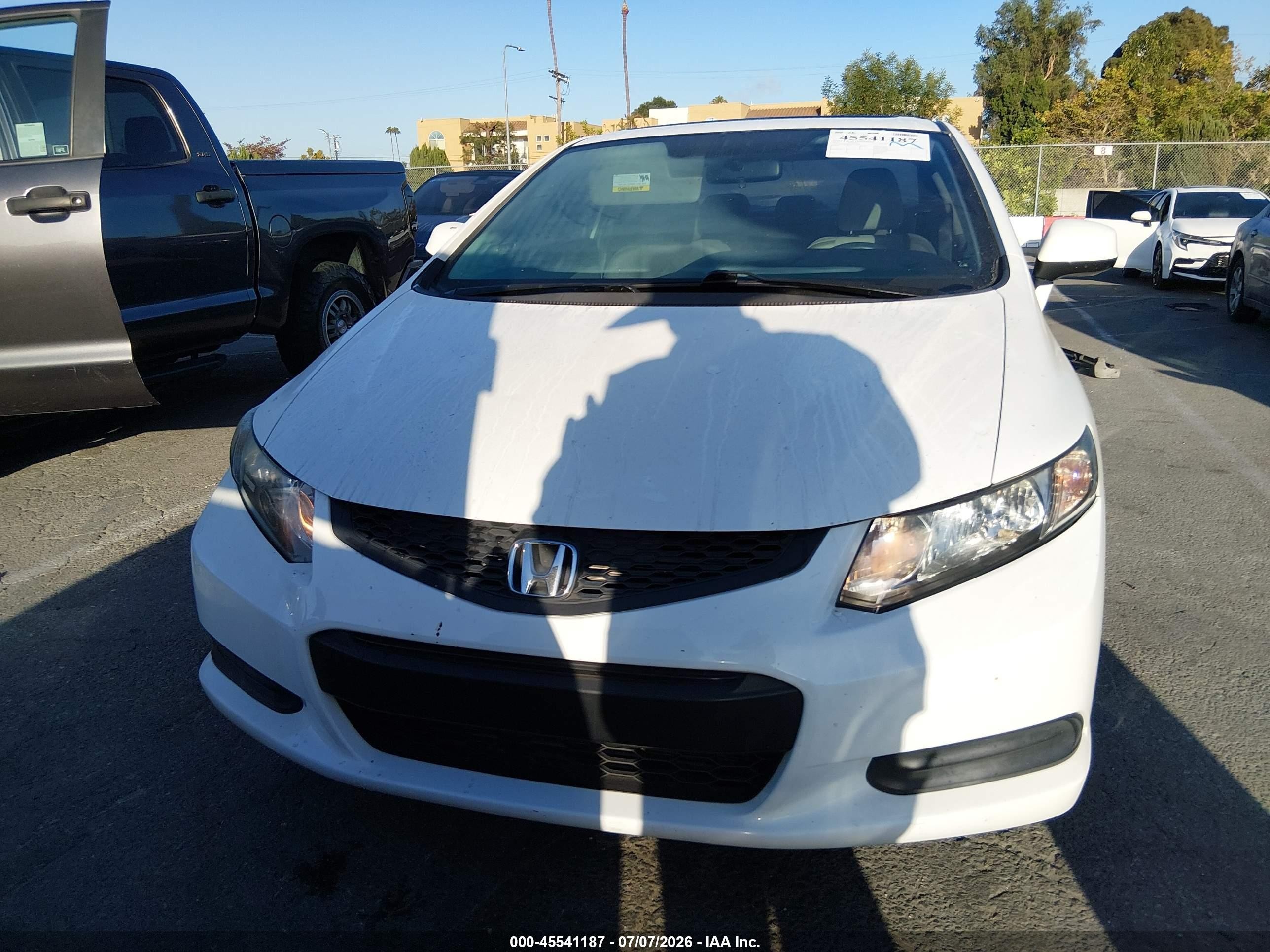 2013 Honda Civic Ex White vin: 2HGFG3B80DH532345