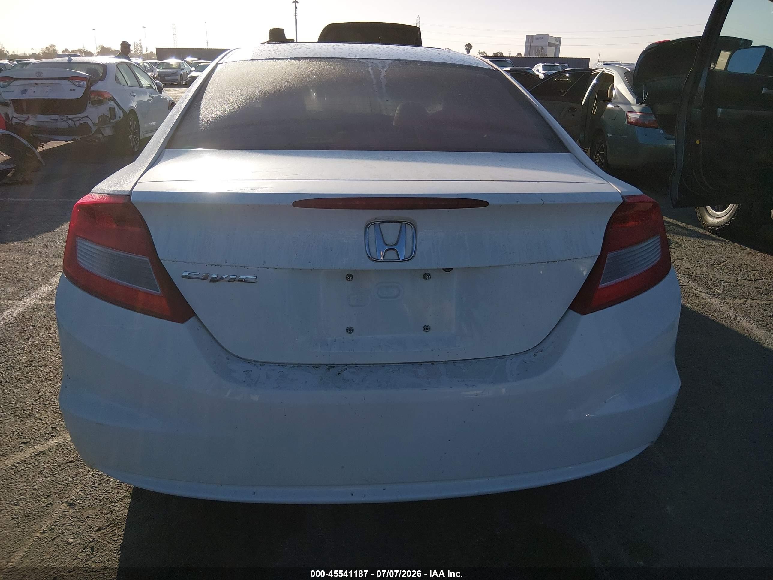 2013 Honda Civic Ex White vin: 2HGFG3B80DH532345