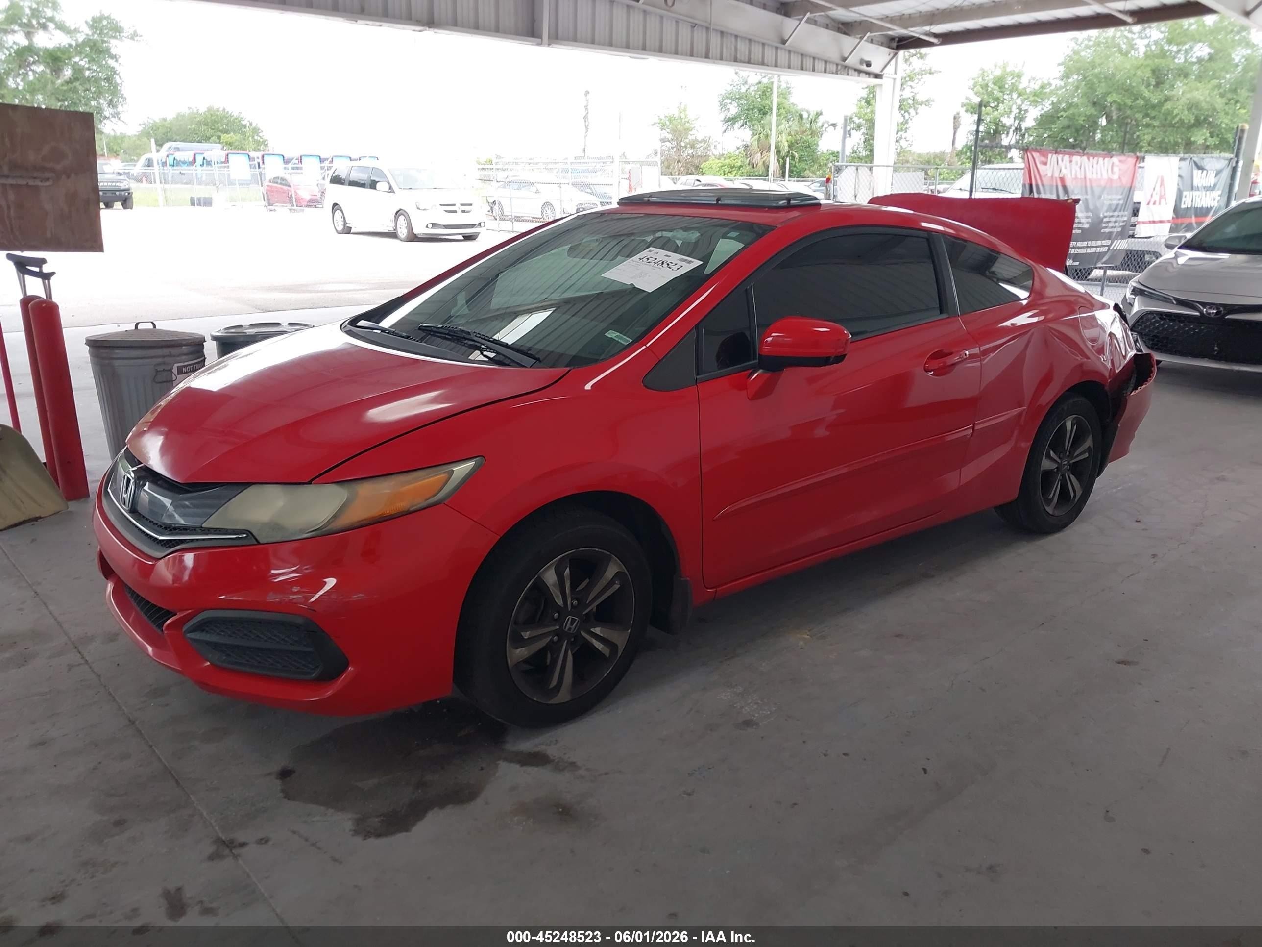 2014 Honda Civic Ex Red vin: 2HGFG3B80EH501081