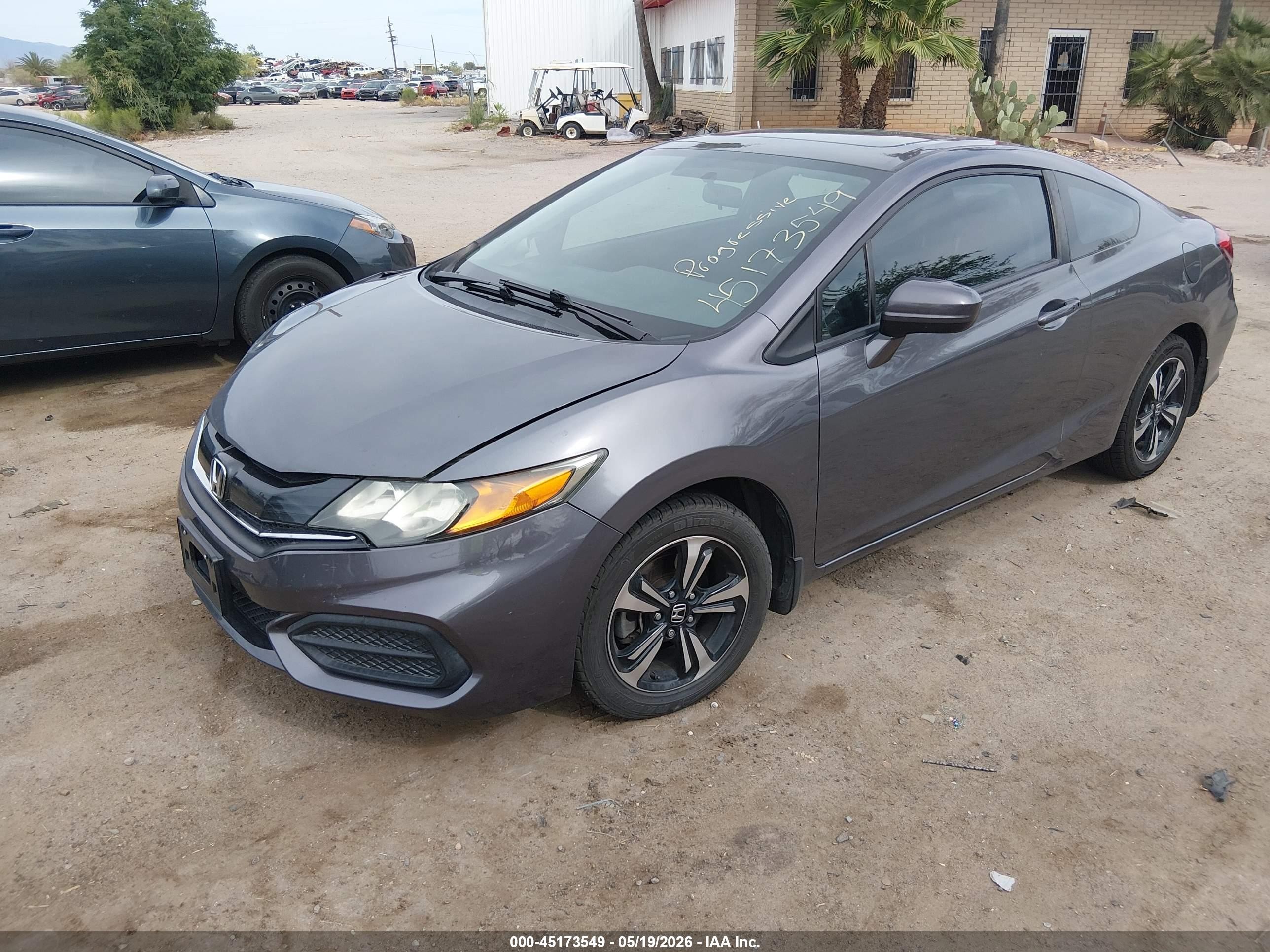 2014 Honda Civic Ex Gray vin: 2HGFG3B80EH510296