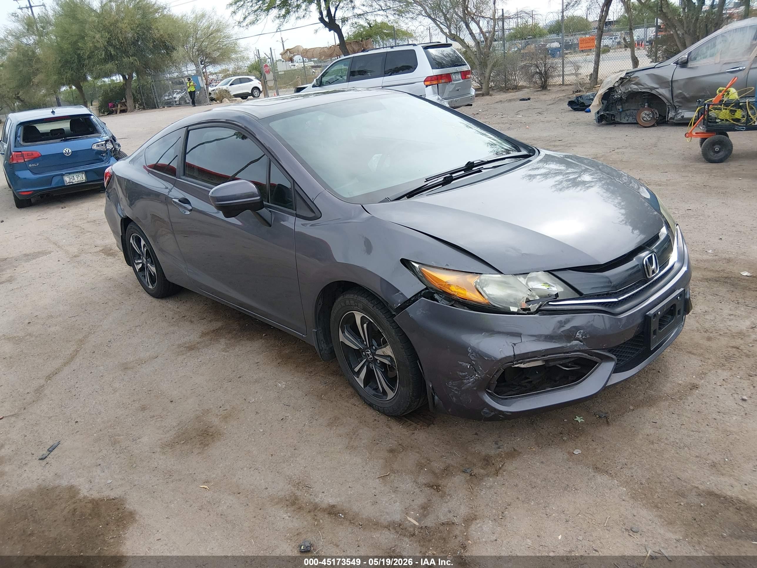 2014 Honda Civic Ex Gray vin: 2HGFG3B80EH510296