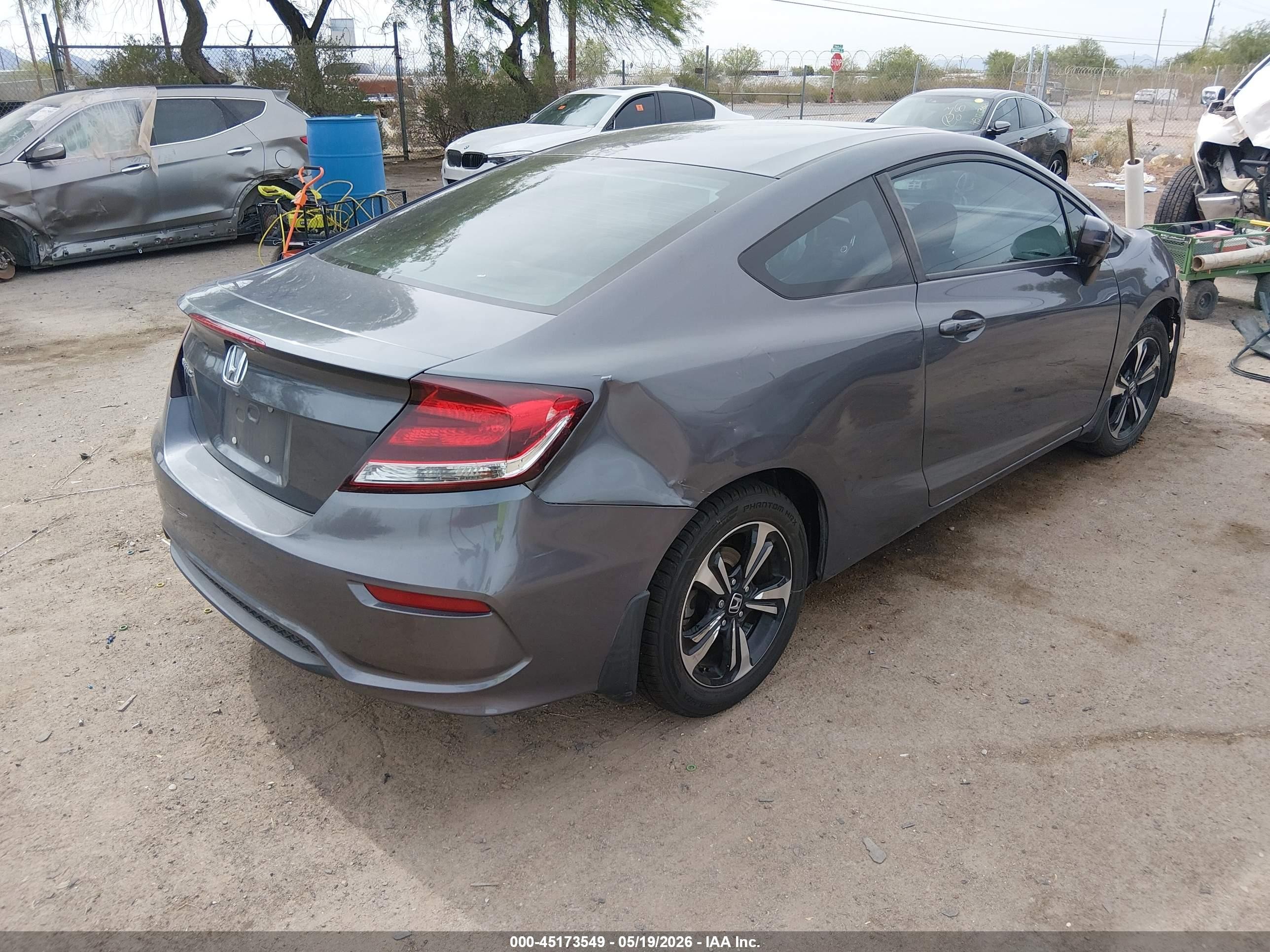 2014 Honda Civic Ex Gray vin: 2HGFG3B80EH510296
