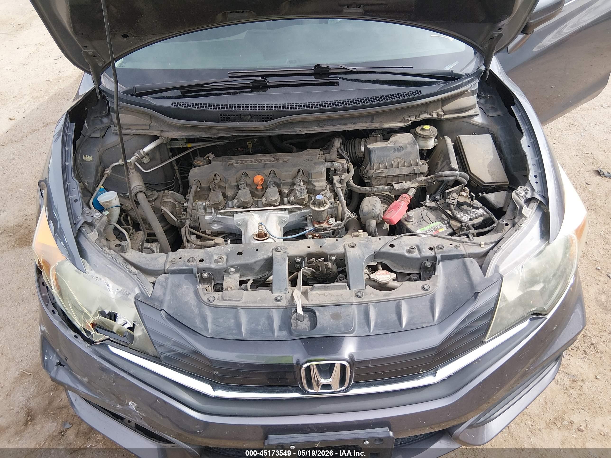 2014 Honda Civic Ex Gray vin: 2HGFG3B80EH510296