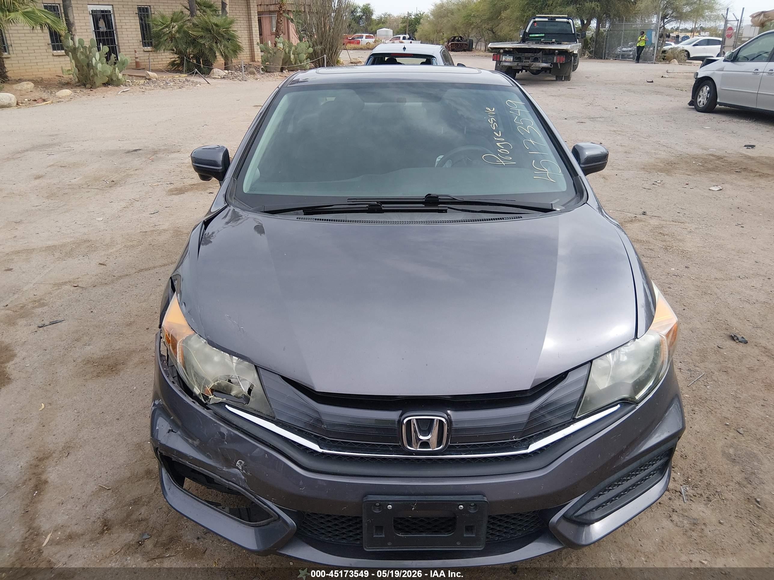 2014 Honda Civic Ex Gray vin: 2HGFG3B80EH510296