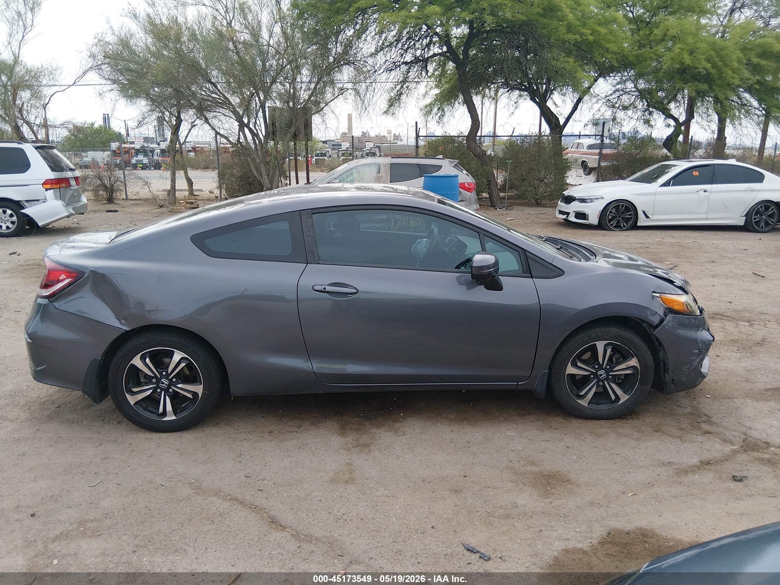2014 Honda Civic Ex Gray vin: 2HGFG3B80EH510296
