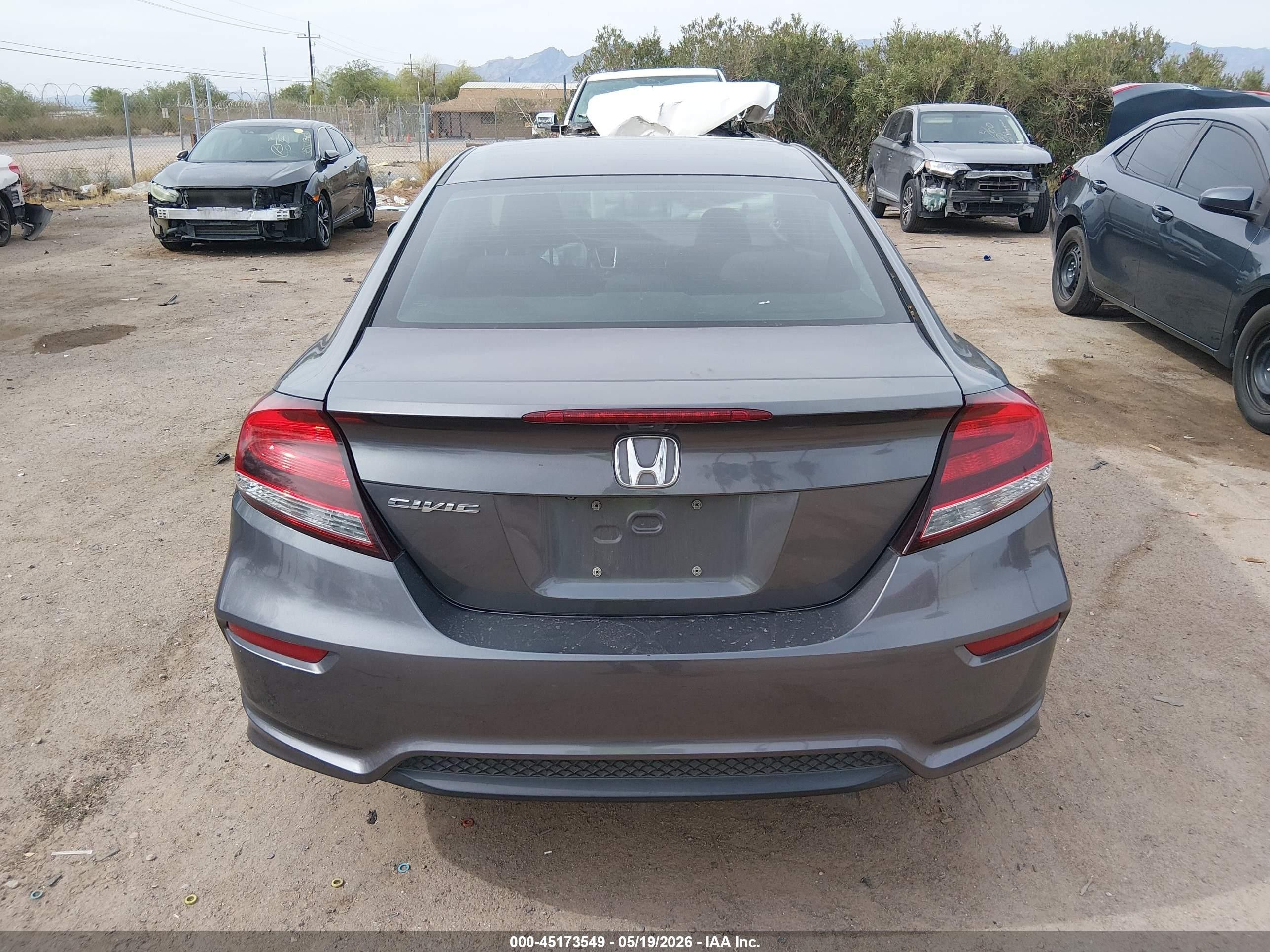 2014 Honda Civic Ex Gray vin: 2HGFG3B80EH510296