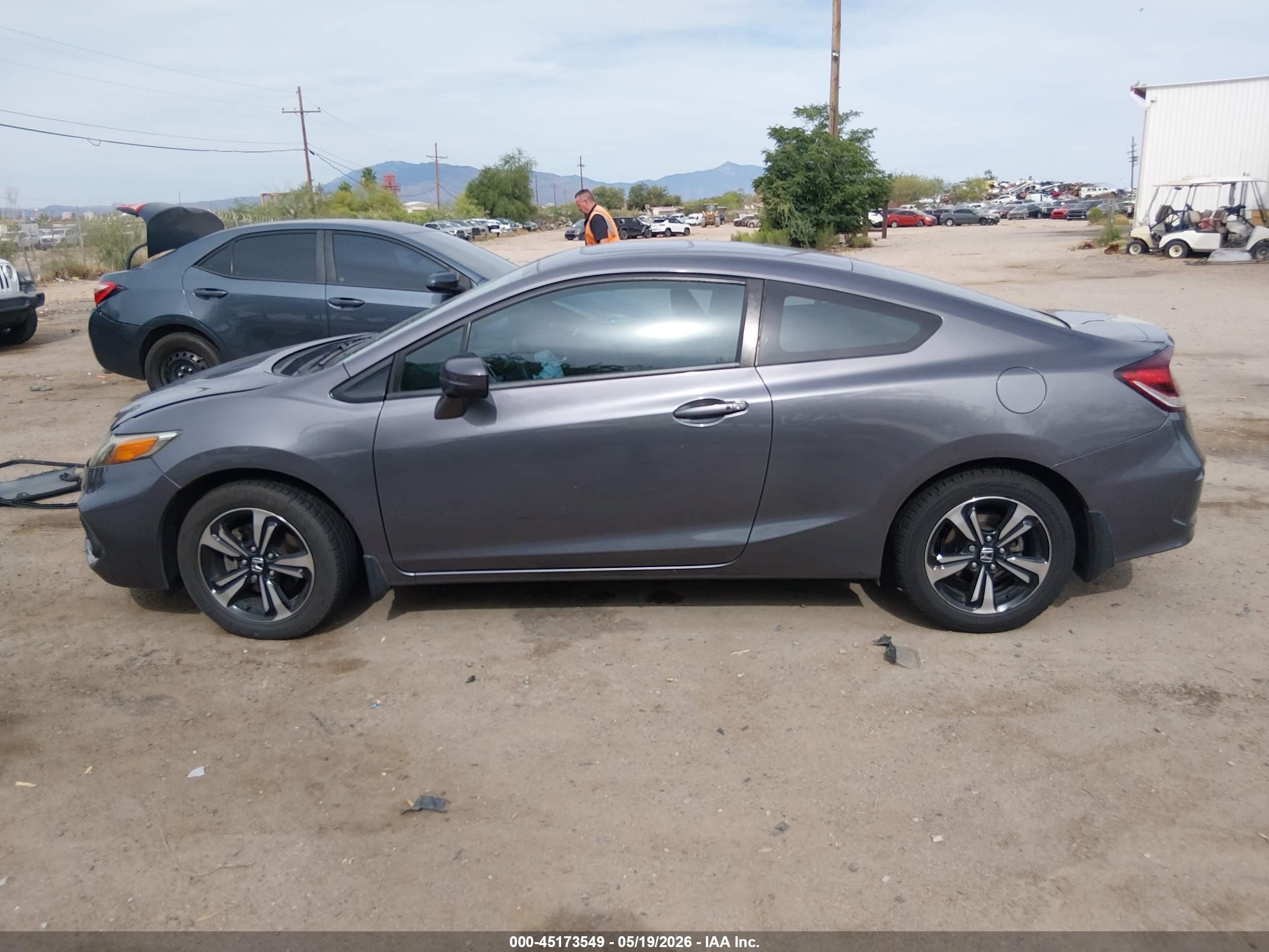 2014 Honda Civic Ex Gray vin: 2HGFG3B80EH510296